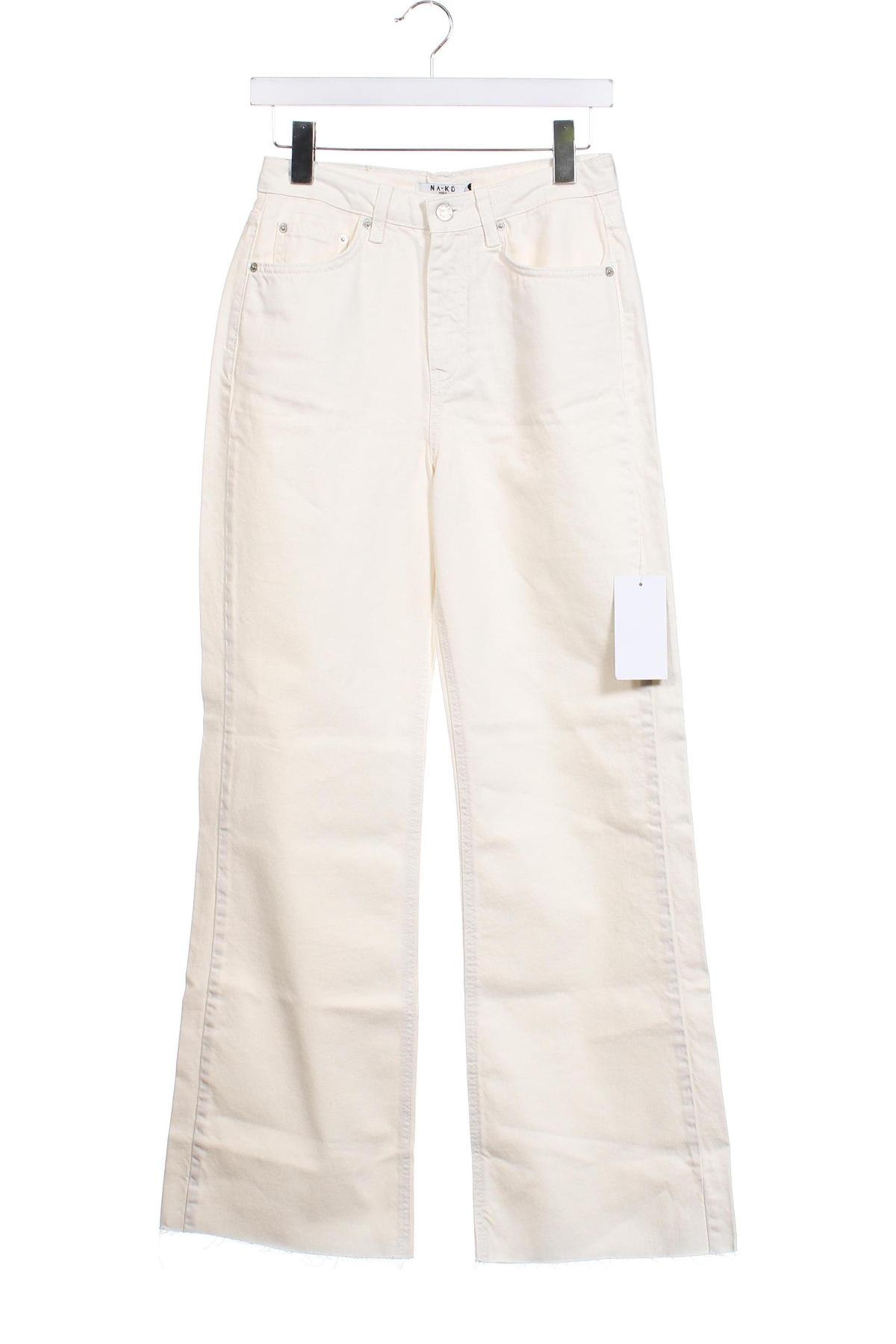 Damen Jeans NA-KD, Größe XS, Farbe Weiß, Preis 47,94 €