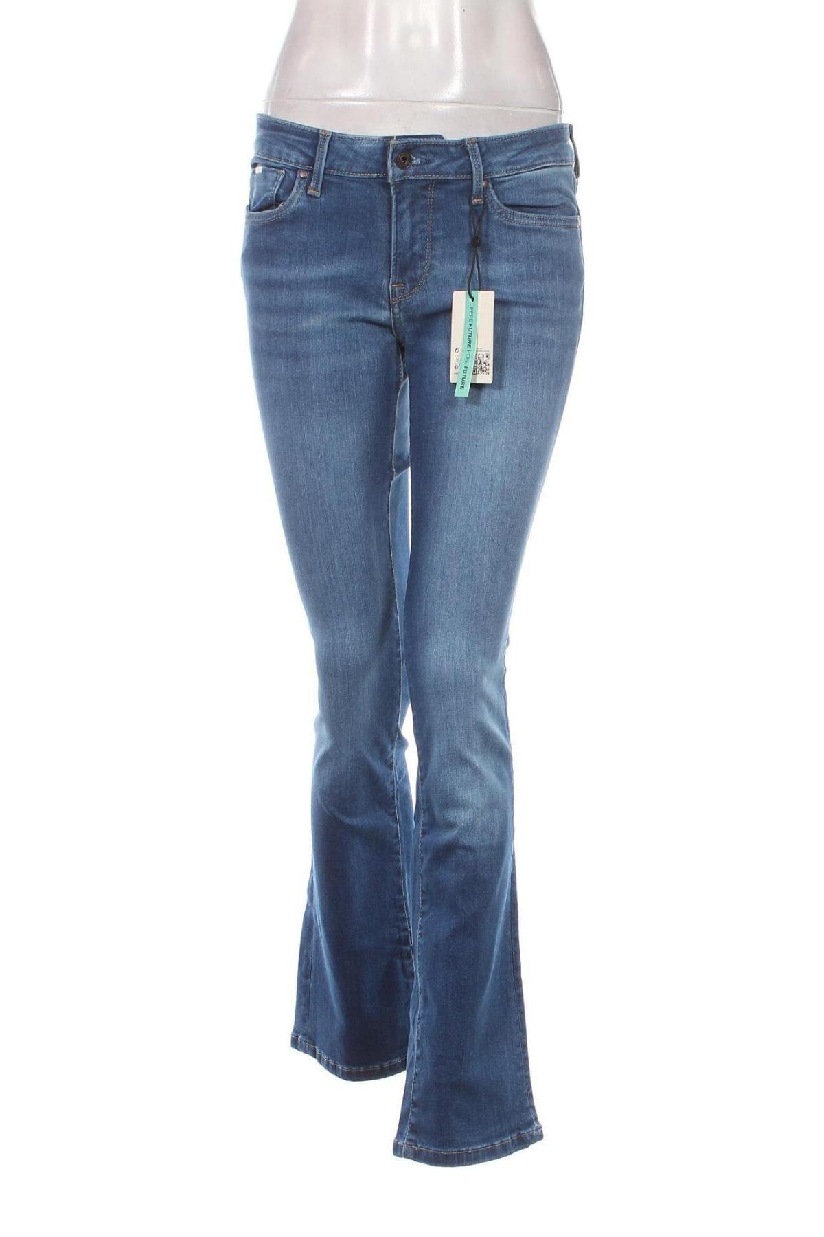 Blugi de femei Pepe Jeans, Mărime M, Culoare Albastru, Preț 96,18 Lei
