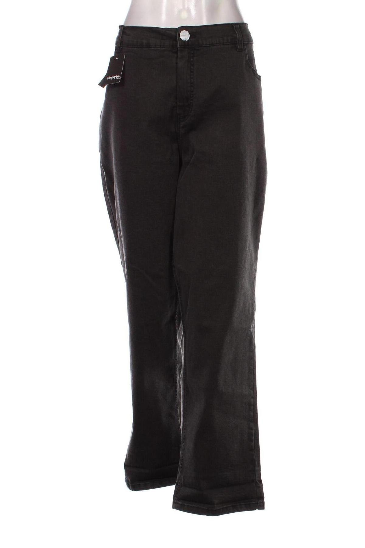 Damen Jeans Simply Be, Größe 3XL, Farbe Schwarz, Preis 15,89 €