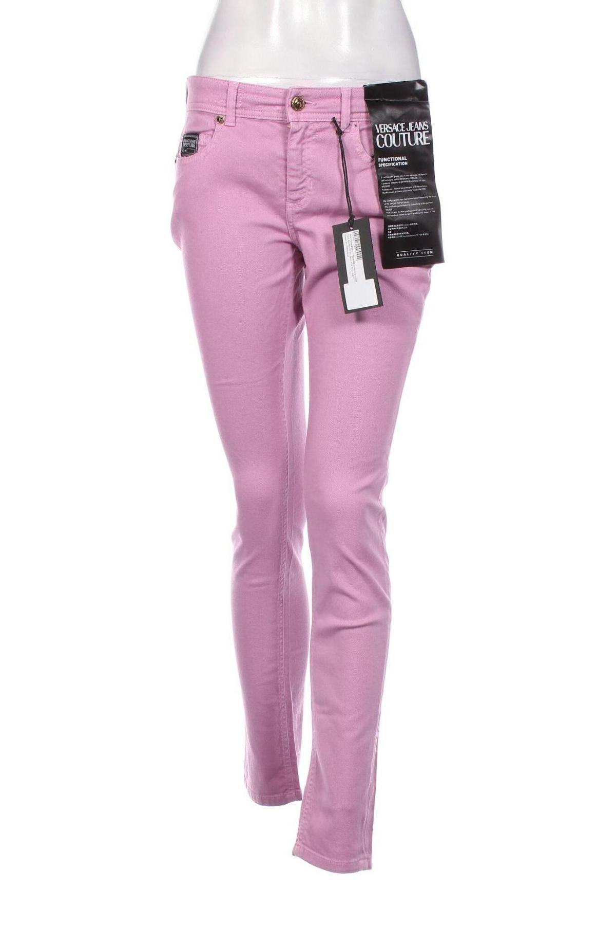 Дамски дънки Versace Jeans, Размер M, Цвят Лилав, Цена 165,10 лв.