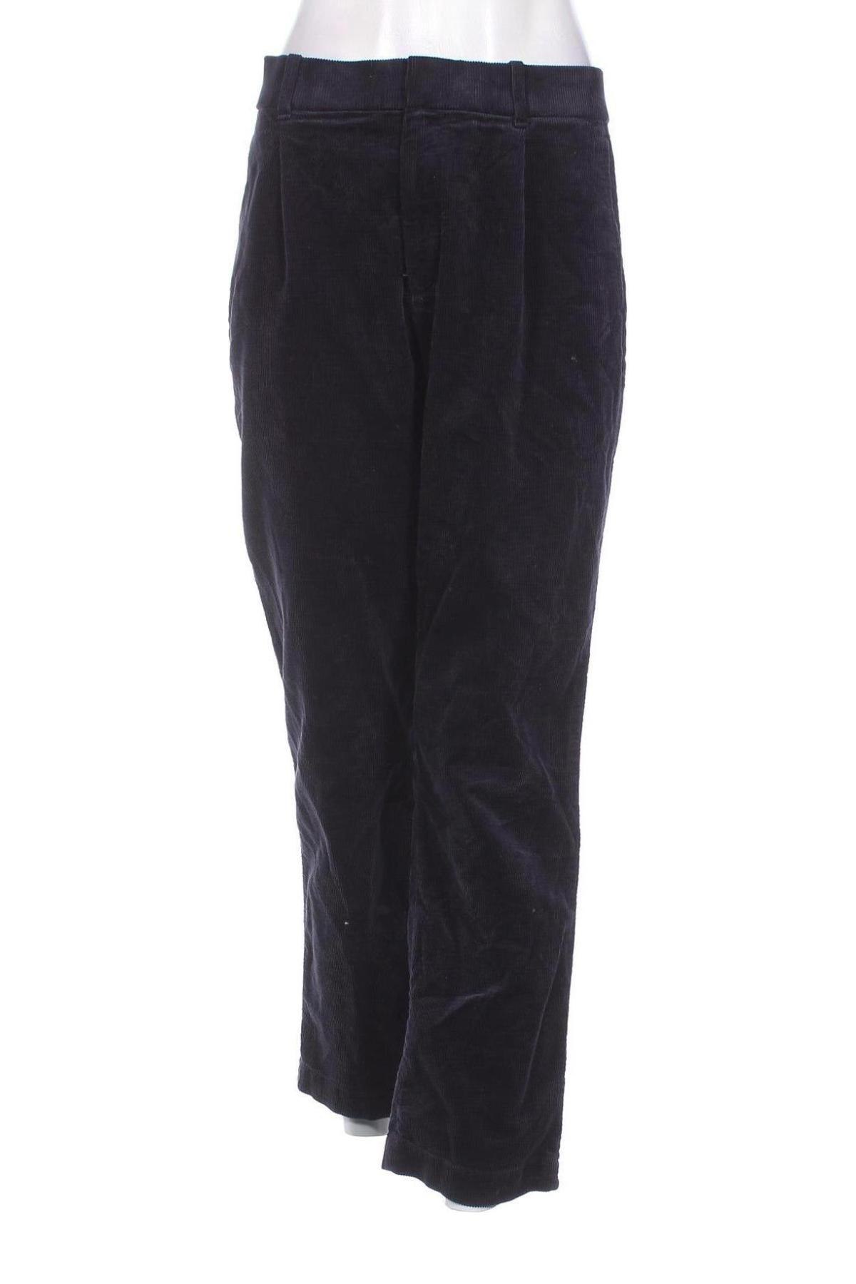 Pantaloni de velvet de femei, Mărime S, Culoare Albastru, Preț 20,99 Lei