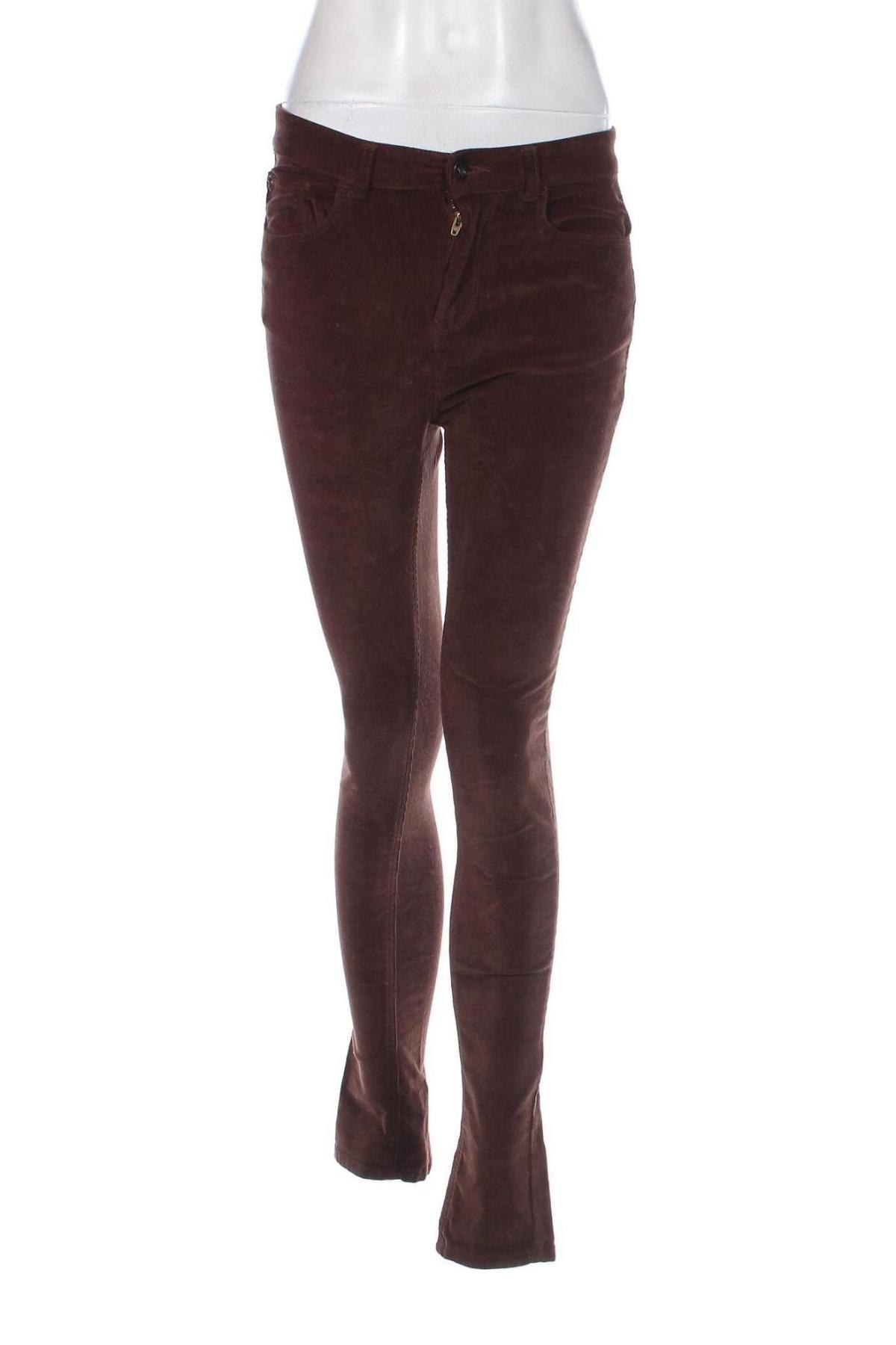 Pantaloni de velvet de femei Bel&Bo, Mărime M, Culoare Maro, Preț 21,94 Lei