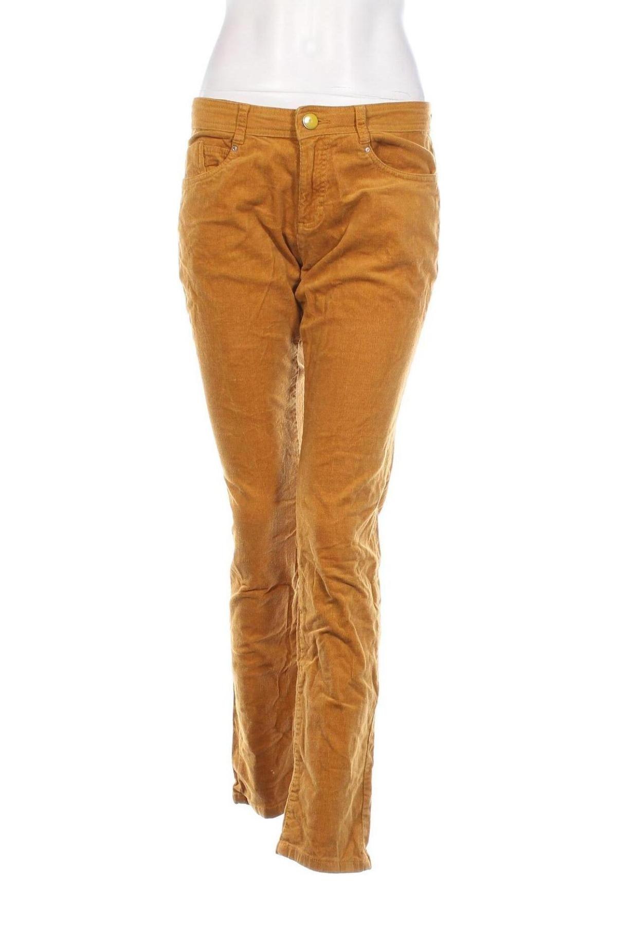 Pantaloni de velvet de femei Boule..., Mărime M, Culoare Galben, Preț 23,85 Lei