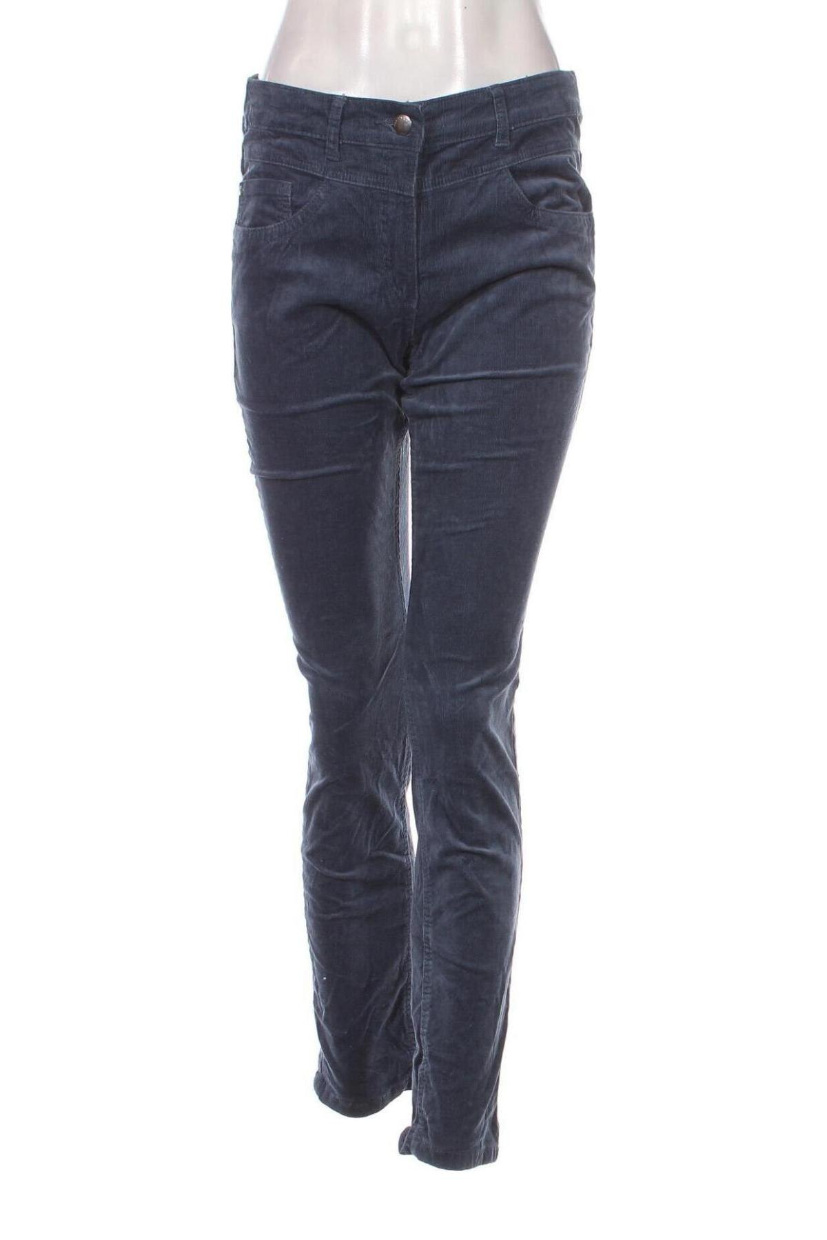 Pantaloni de velvet de femei C&A, Mărime S, Culoare Albastru, Preț 21,94 Lei