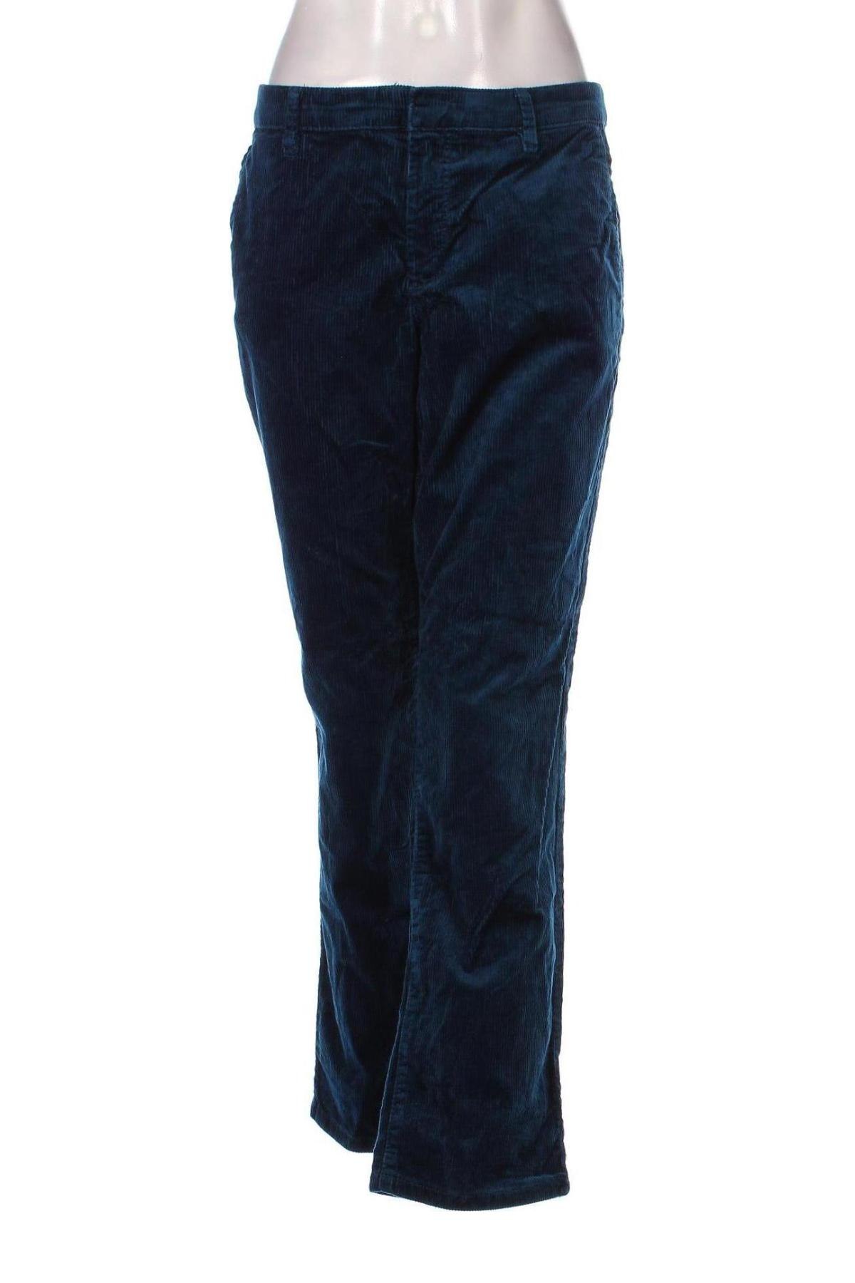 Pantaloni de velvet de femei Esprit, Mărime L, Culoare Albastru, Preț 26,97 Lei