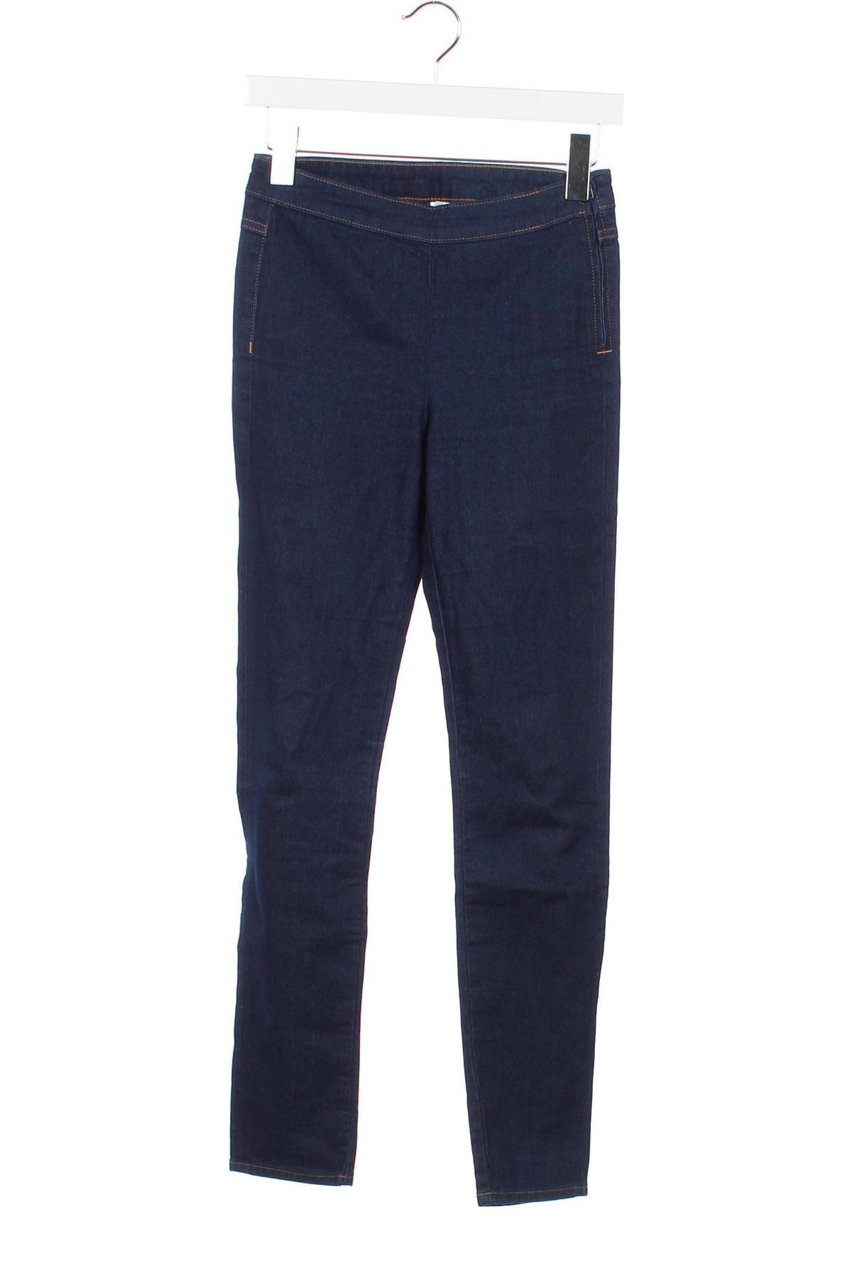 Pantaloni de velvet de femei H&M Divided, Mărime XS, Culoare Albastru, Preț 73,98 Lei