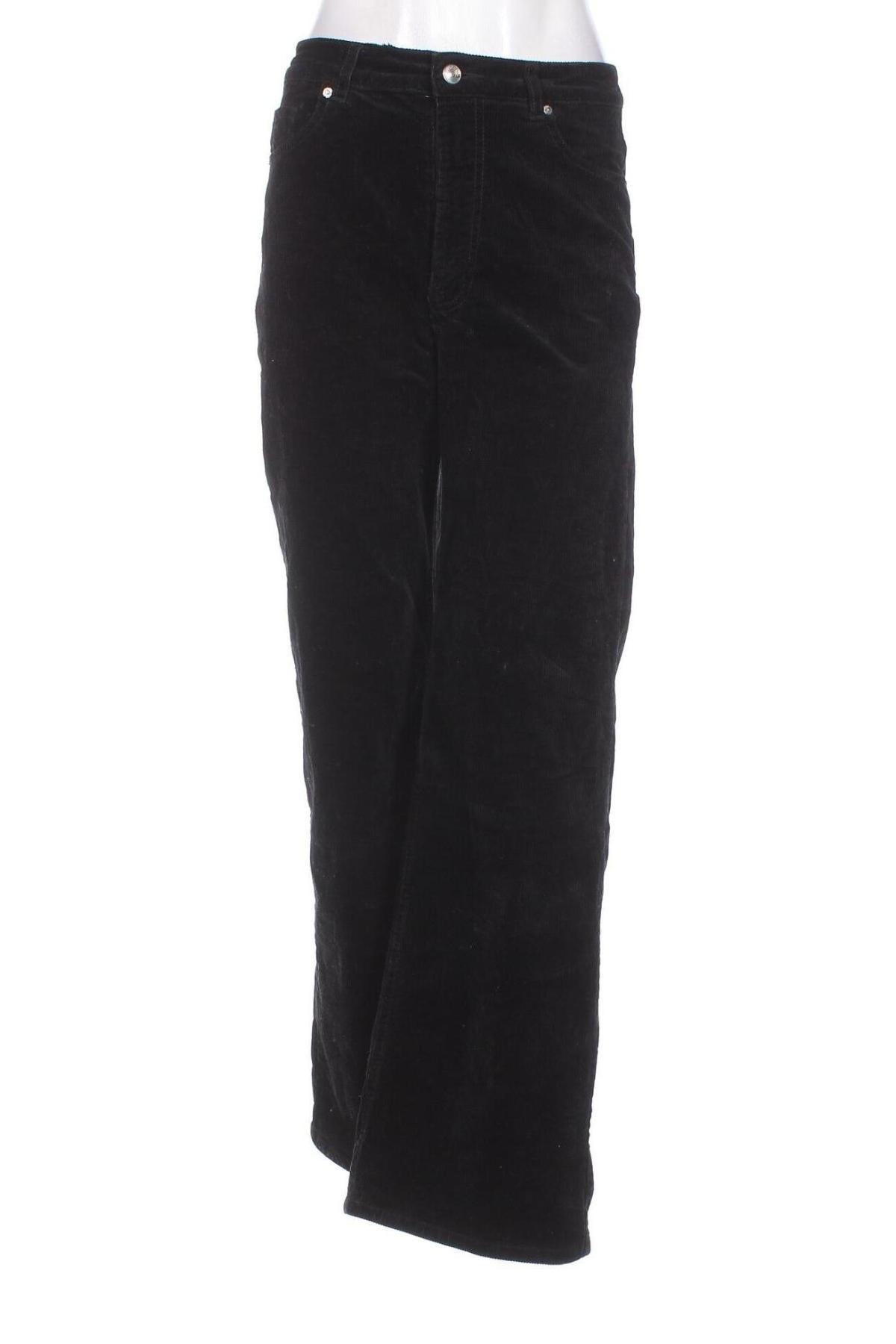Γυναικείο κοτλέ παντελόνι H&M Divided, Μέγεθος S, Χρώμα Μαύρο, Τιμή 3,77 €