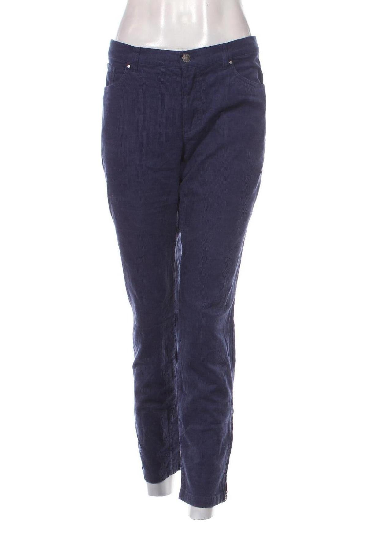 Γυναικείο κοτλέ παντελόνι Jackpot, Μέγεθος L, Χρώμα Μπλέ, Τιμή 4,49 €