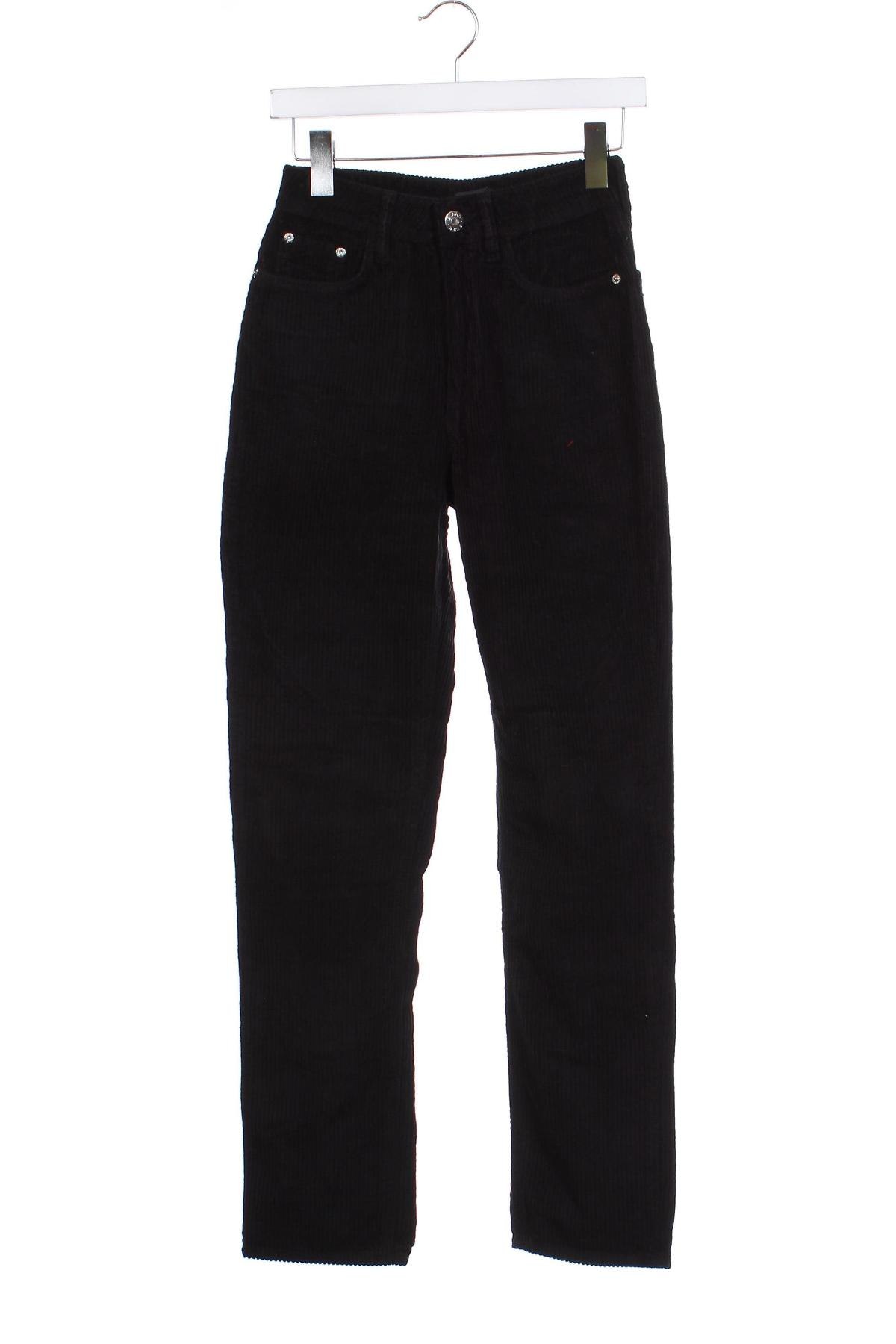 Pantaloni de velvet de femei River Island, Mărime XXS, Culoare Negru, Preț 57,52 Lei