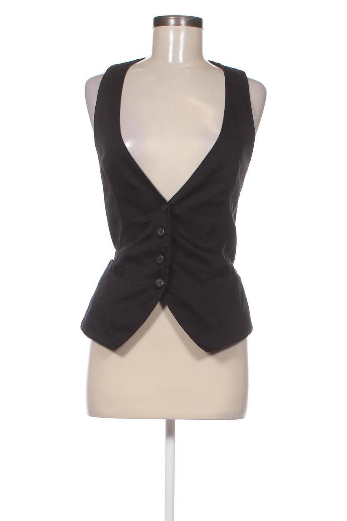 Vestă de femei Stradivarius, Mărime M, Culoare Negru, Preț 79,80 Lei