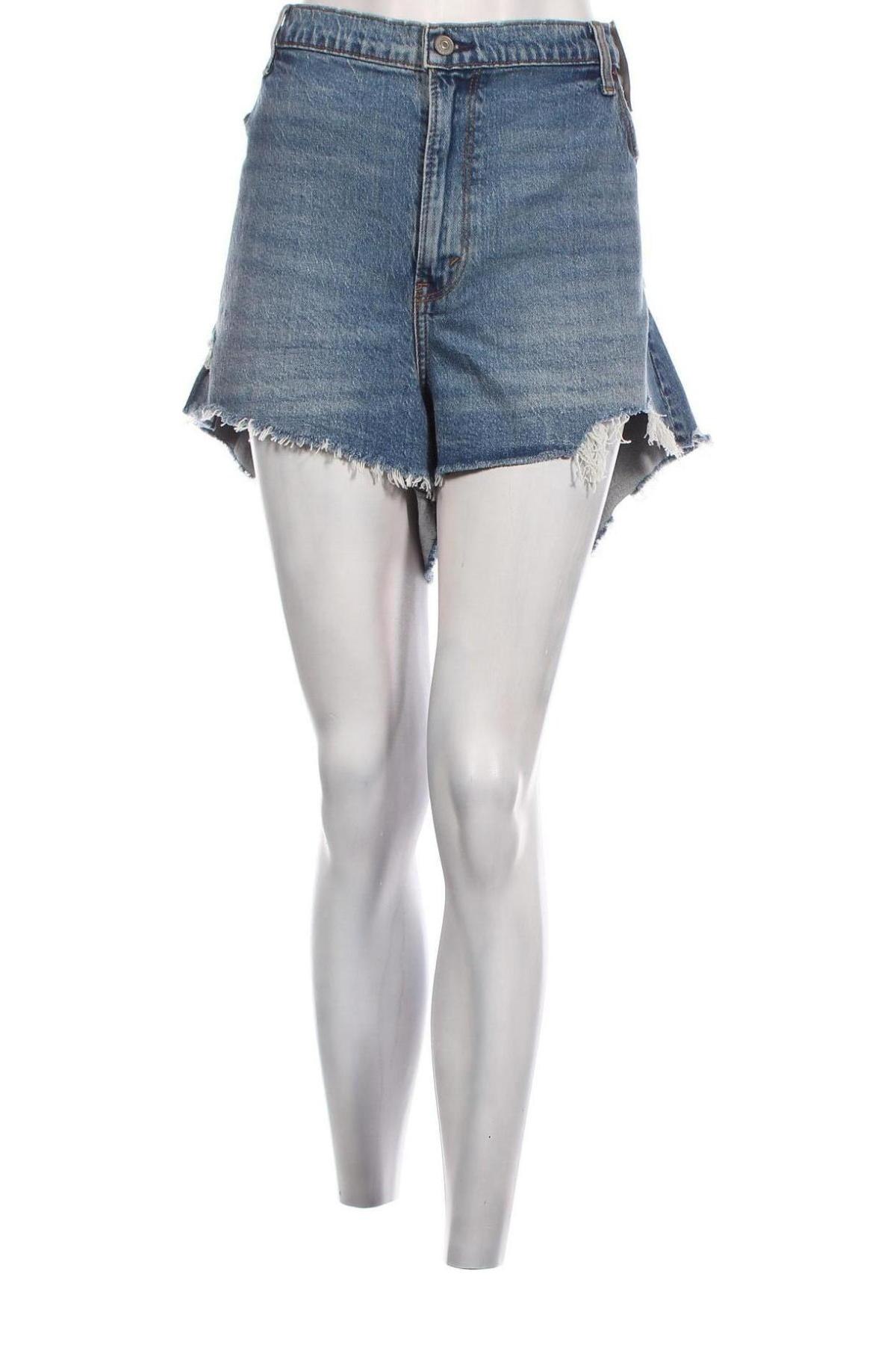Γυναικείο κοντό παντελόνι Abercrombie & Fitch, Μέγεθος 3XL, Χρώμα Μπλέ, Τιμή 23,43 €