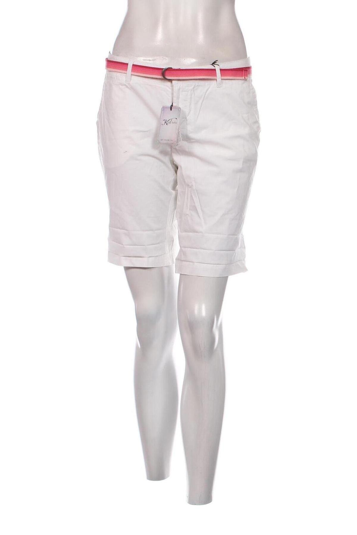 Дамски къс панталон Kul Ladies, Размер L, Цвят Бял, Цена 16,34 лв.