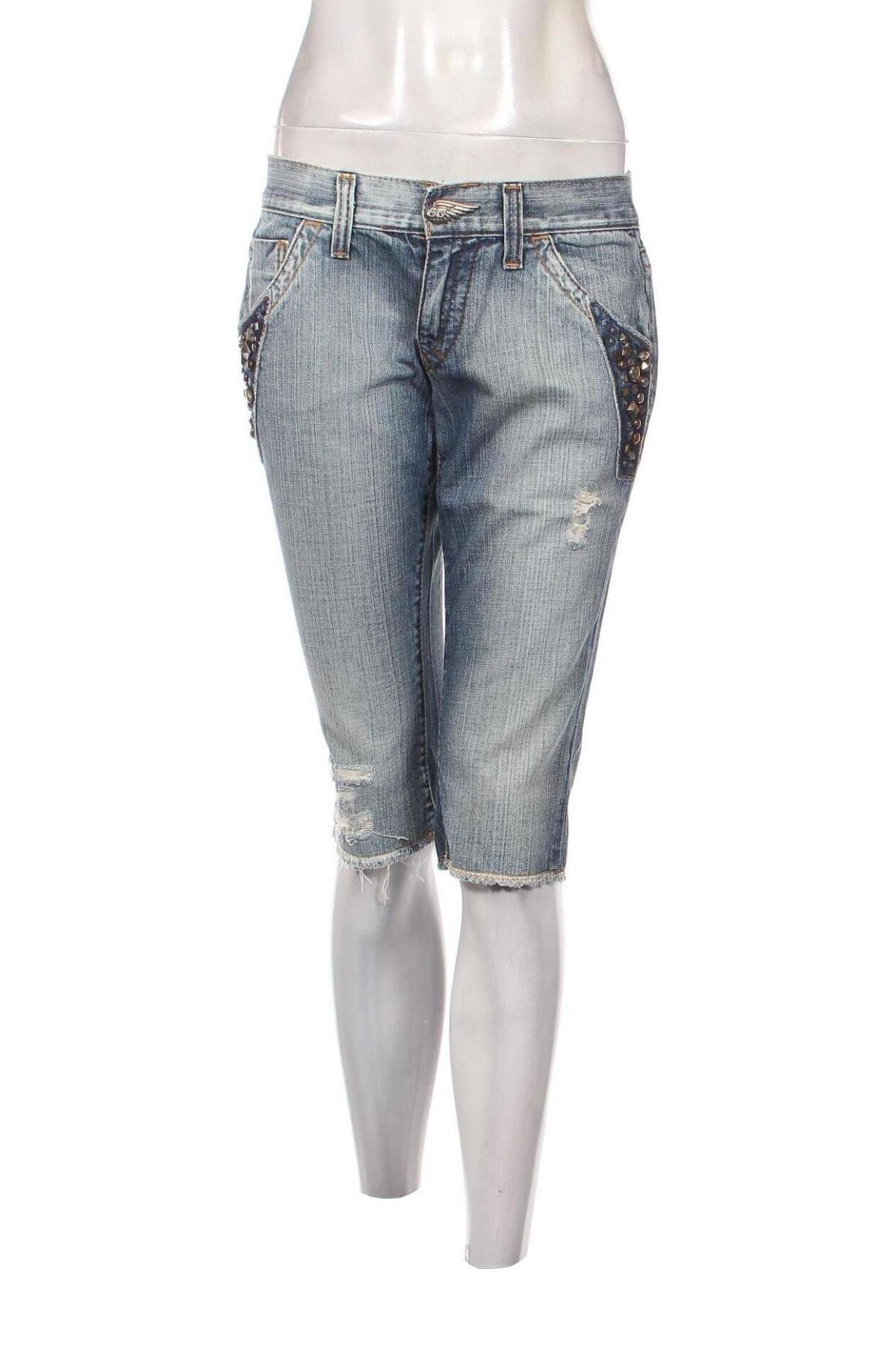 Γυναικείο κοντό παντελόνι Miss Sixty, Μέγεθος M, Χρώμα Μπλέ, Τιμή 8,08 €