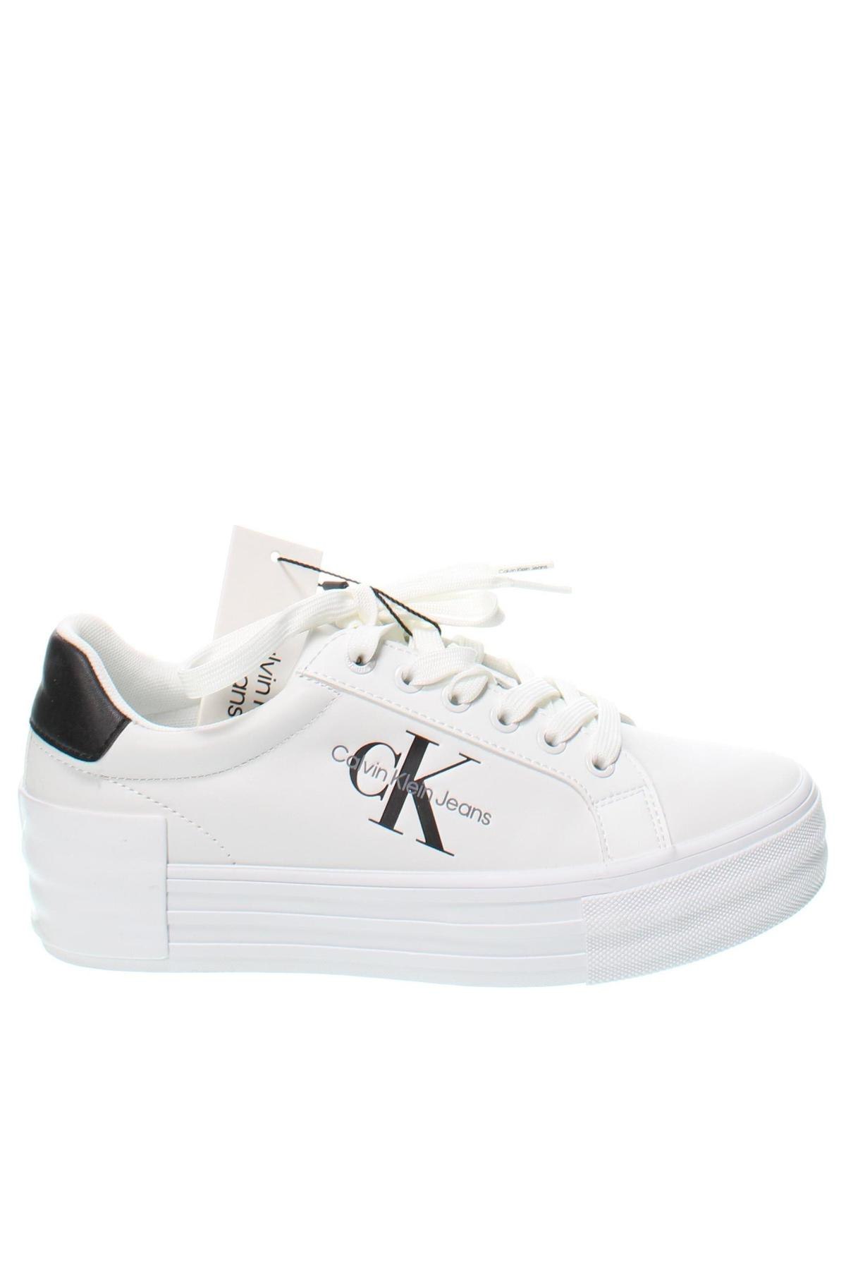 Γυναικεία παπούτσια Calvin Klein Jeans, Μέγεθος 38, Χρώμα Λευκό, Τιμή 104,12 €
