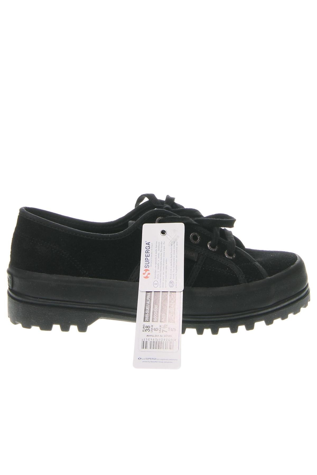 Дамски обувки Superga, Размер 38, Цвят Черен, Цена 91,35 лв.