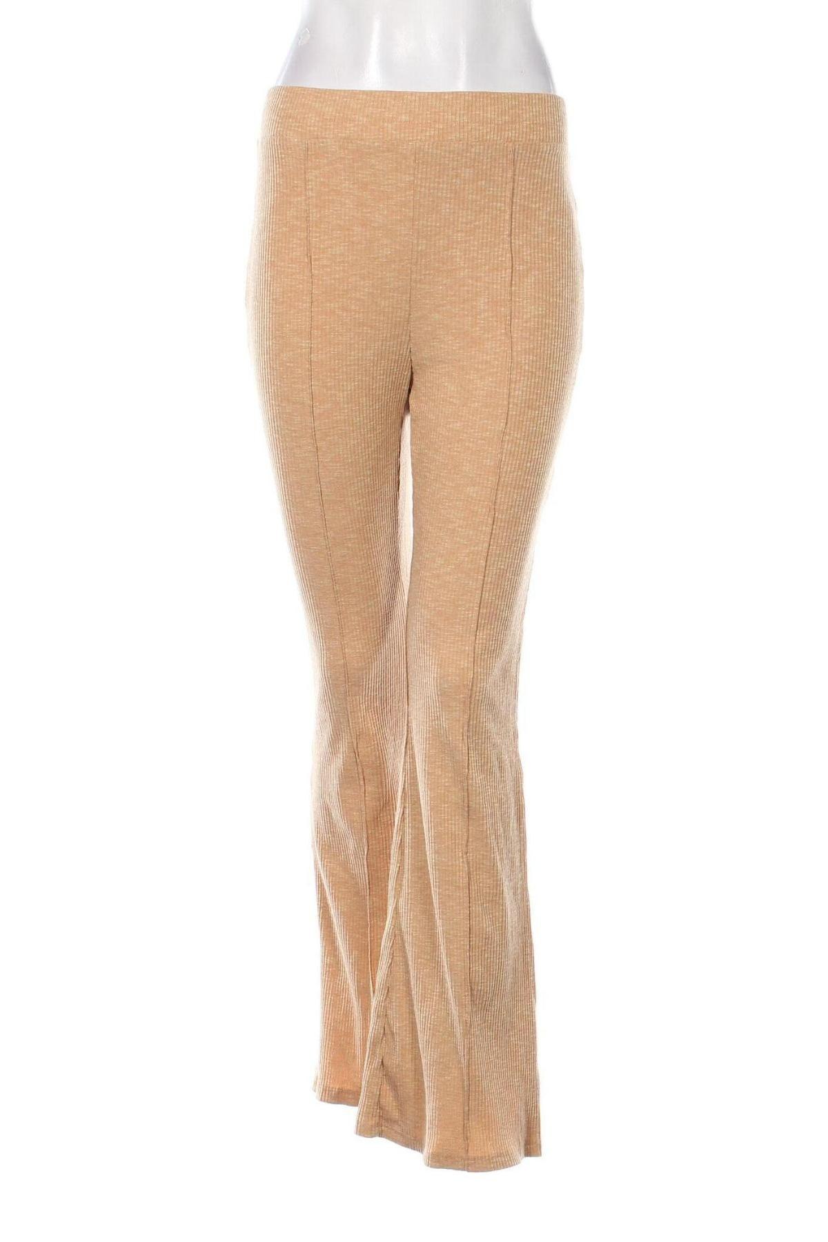 Damenhose Bershka, Größe L, Farbe Beige, Preis 3,43 €