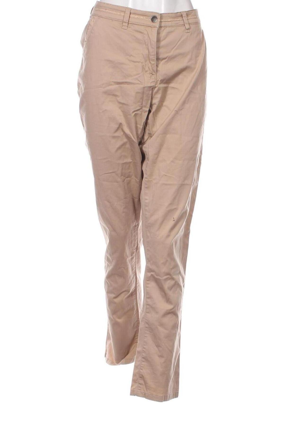 Дамски панталон Bpc Bonprix Collection, Размер XXL, Цвят Бежов, Цена 16,53 лв.