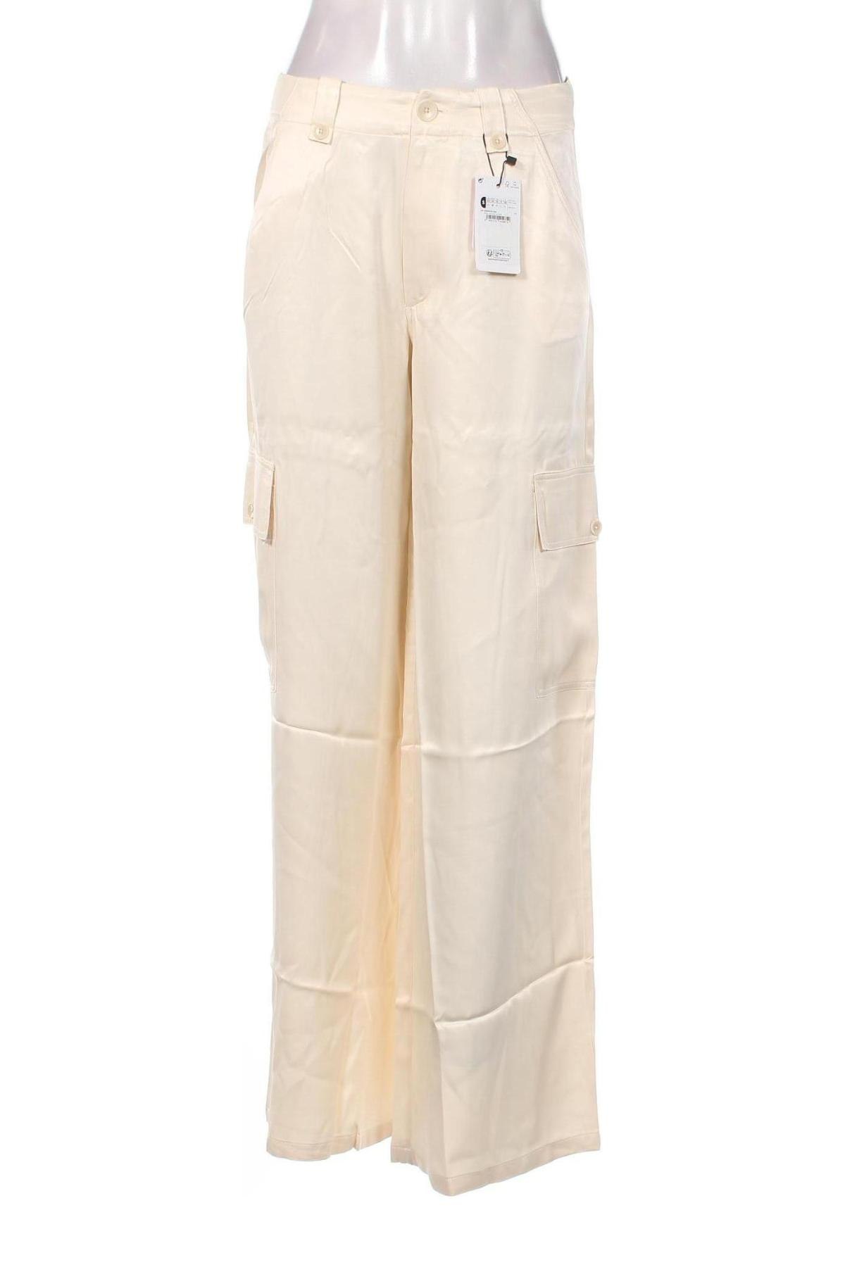 Pantaloni de femei Desigual, Mărime S, Culoare Ecru, Preț 513,16 Lei