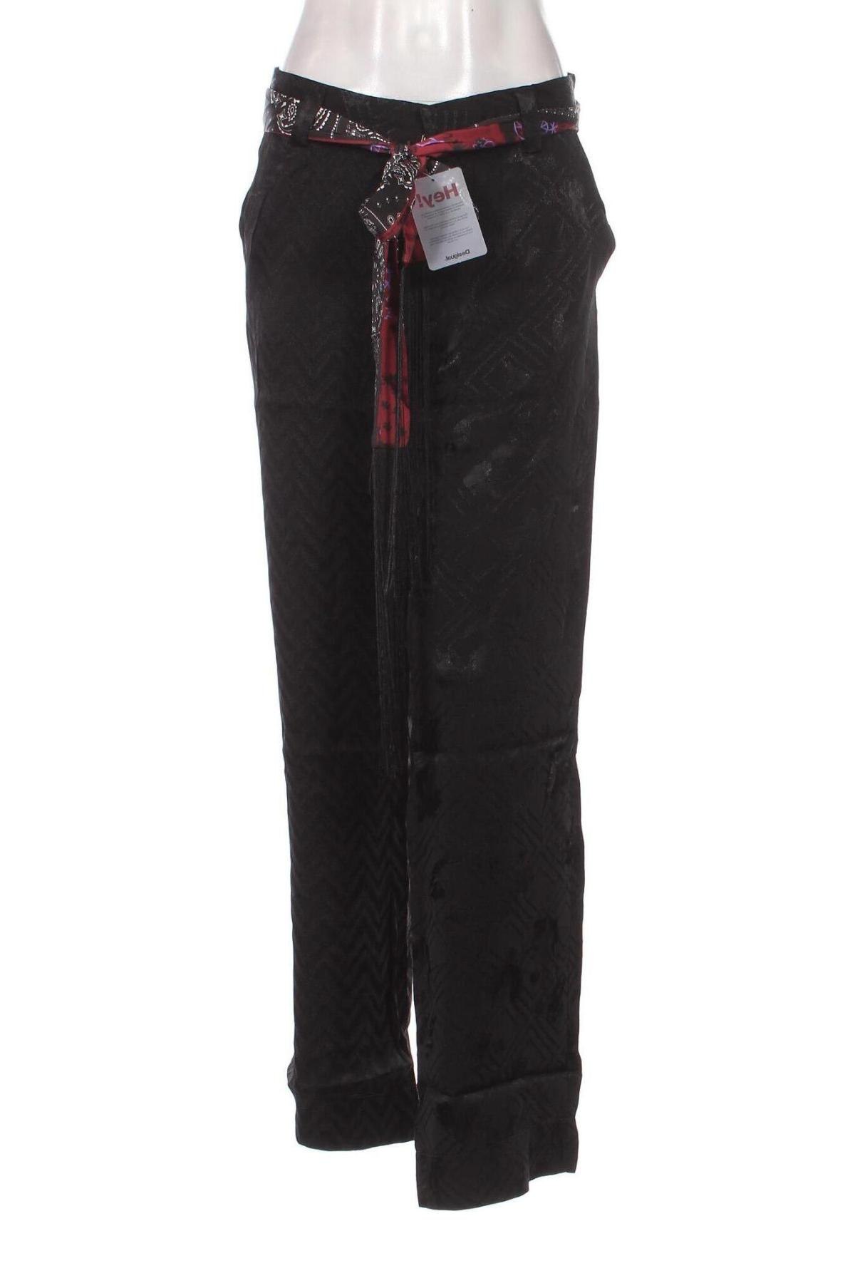 Дамски панталон Desigual, Размер M, Цвят Черен, Цена 23,40 лв.