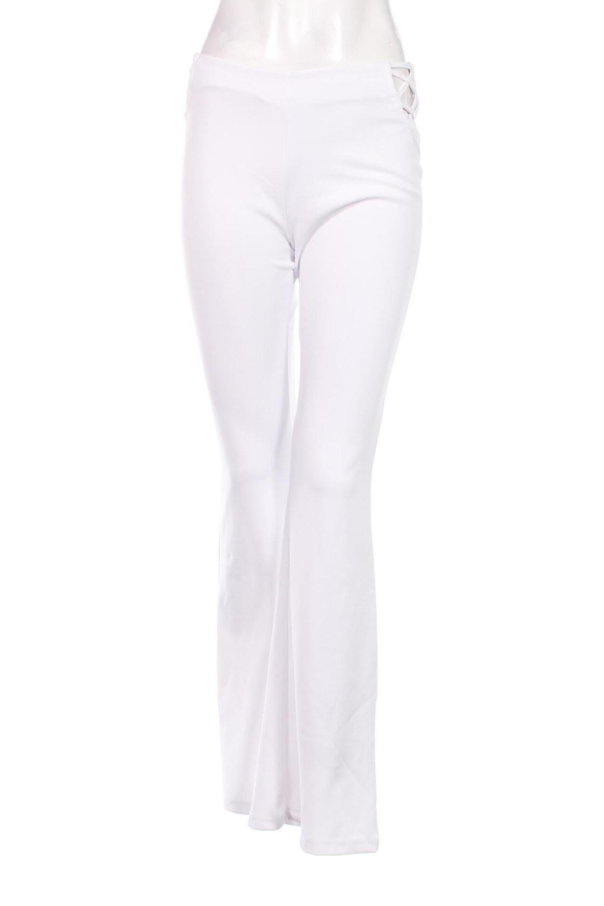 Дамски панталон Fb Sister, Размер M, Цвят Бял, Цена 17,60 лв.