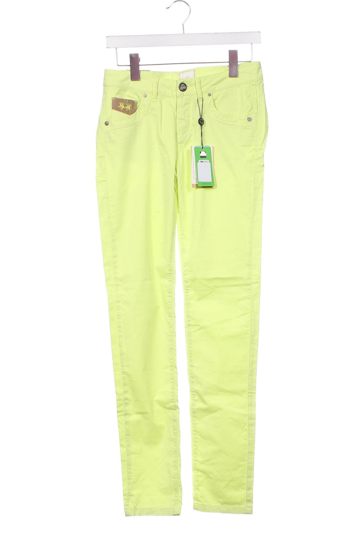 Дамски панталон La Martina, Размер S, Цвят Зелен, Цена 204,00 лв.