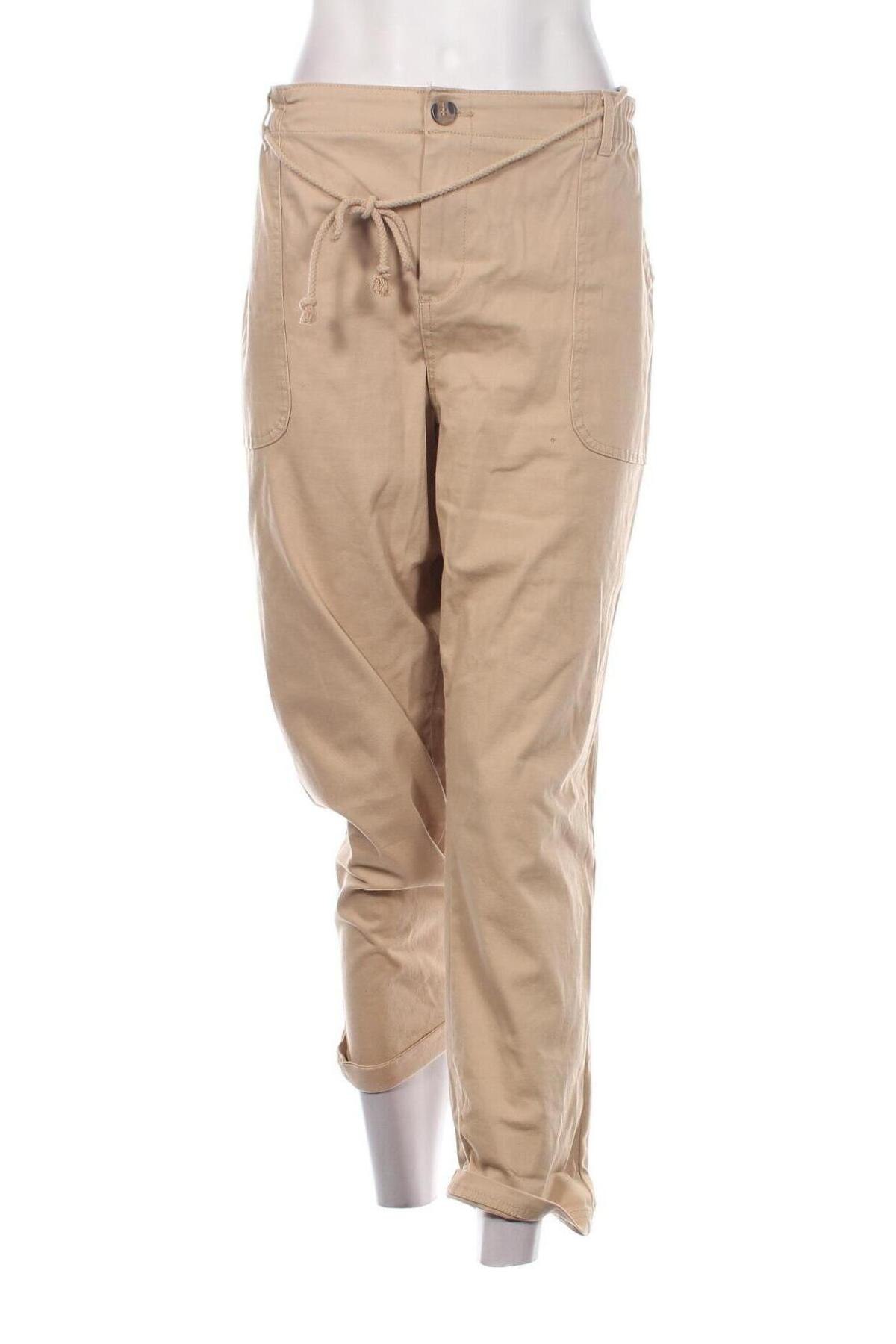 Dámské kalhoty  Laura Torelli, Velikost XL, Barva Béžová, Cena  254,00 Kč