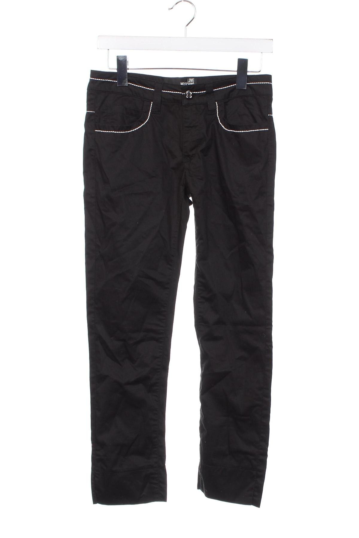 Дамски панталон Love Moschino, Размер S, Цвят Черен, Цена 94,04 лв.