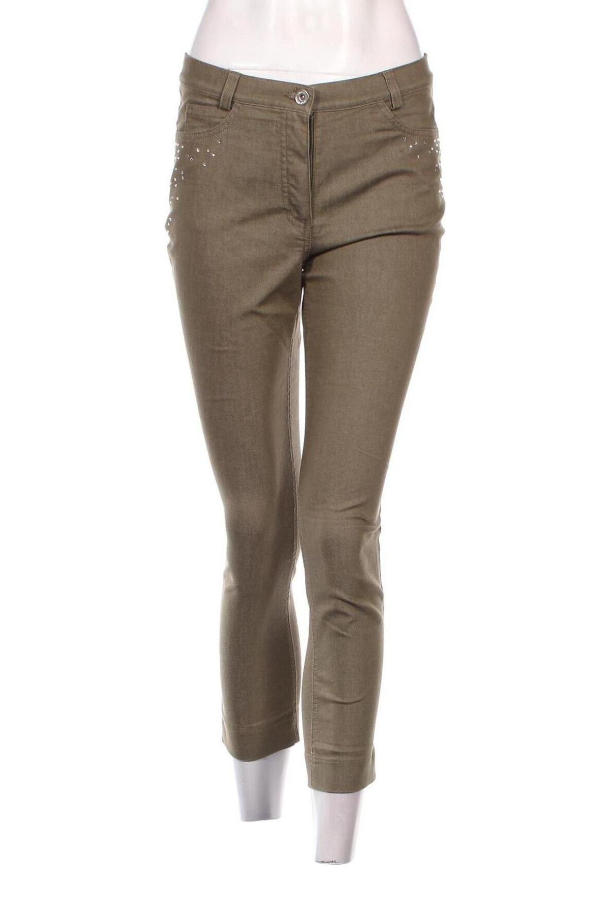 Дамски панталон Olsen, Размер M, Цвят Зелен, Цена 26,58 лв.