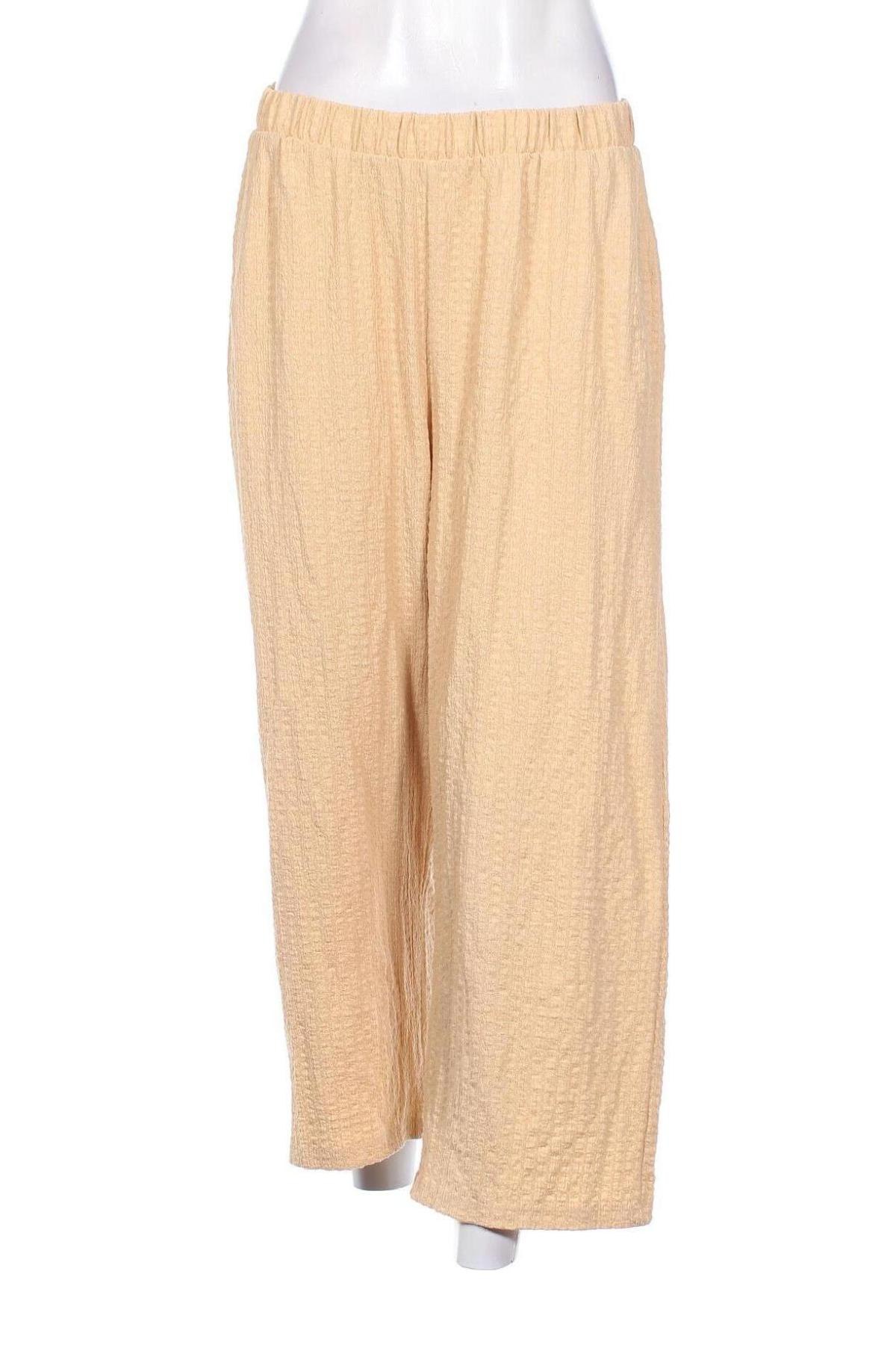 Γυναικείο παντελόνι Pieces, Μέγεθος L, Χρώμα  Μπέζ, Τιμή 8,35 €