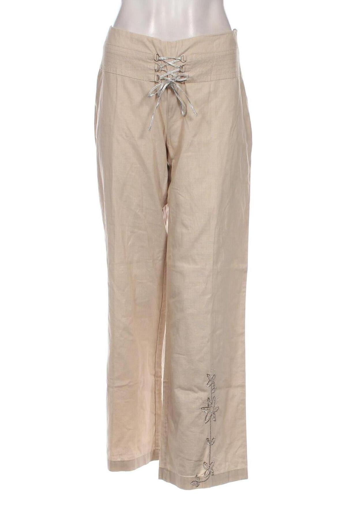 Дамски панталон Repeat, Размер M, Цвят Бежов, Цена 60,16 лв.