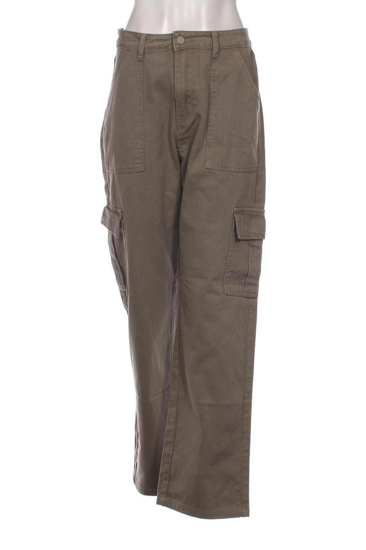 Дамски панталон SHEIN, Размер L, Цвят Зелен, Цена 17,60 лв.