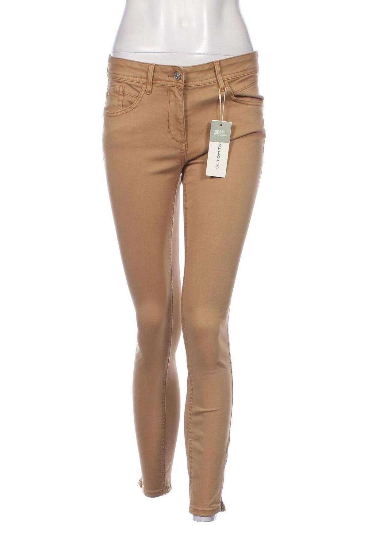 Дамски панталон Tom Tailor, Размер S, Цвят Кафяв, Цена 18,60 лв.