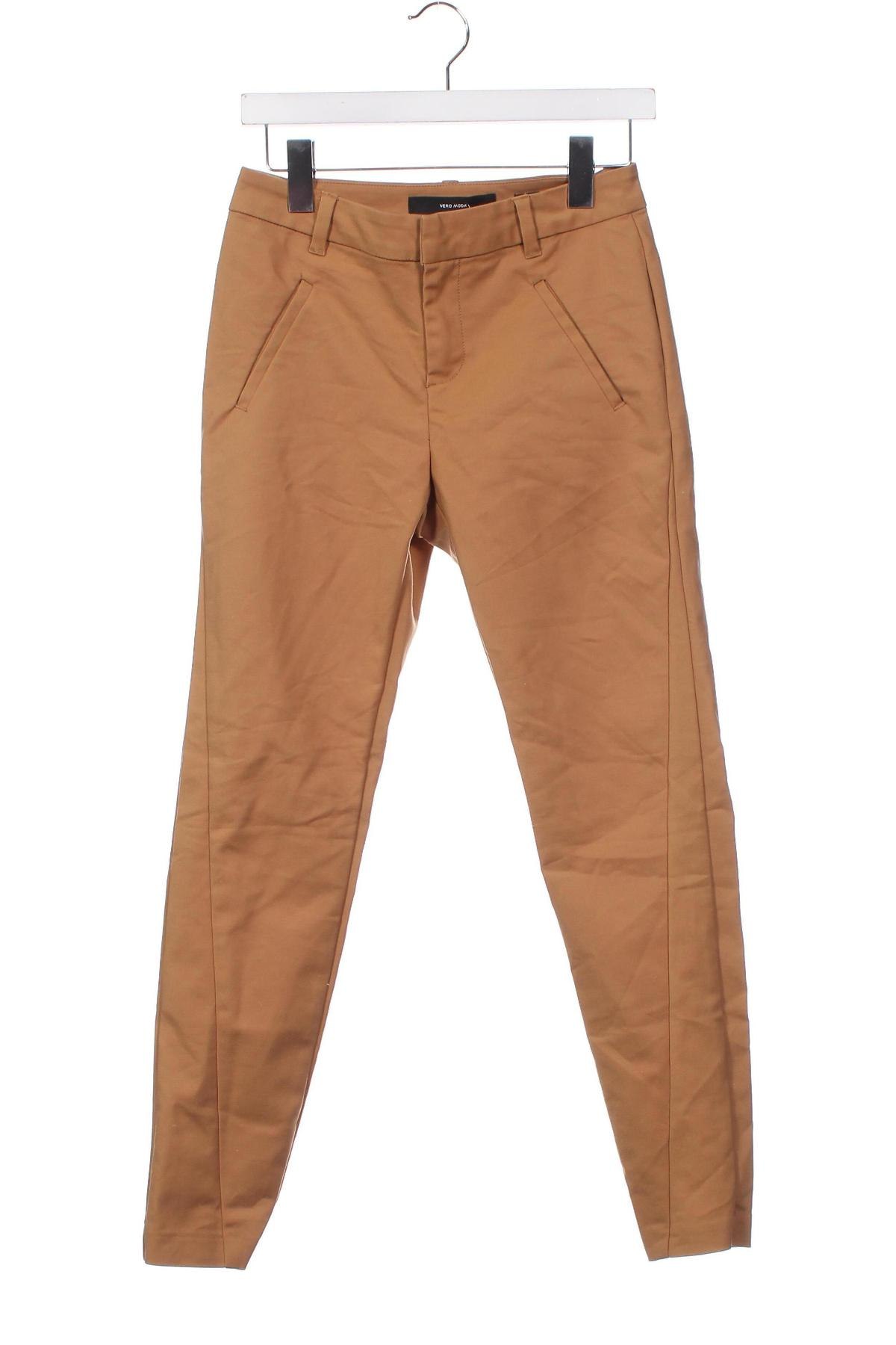 Дамски панталон Vero Moda, Размер XS, Цвят Кафяв, Цена 7,29 лв.