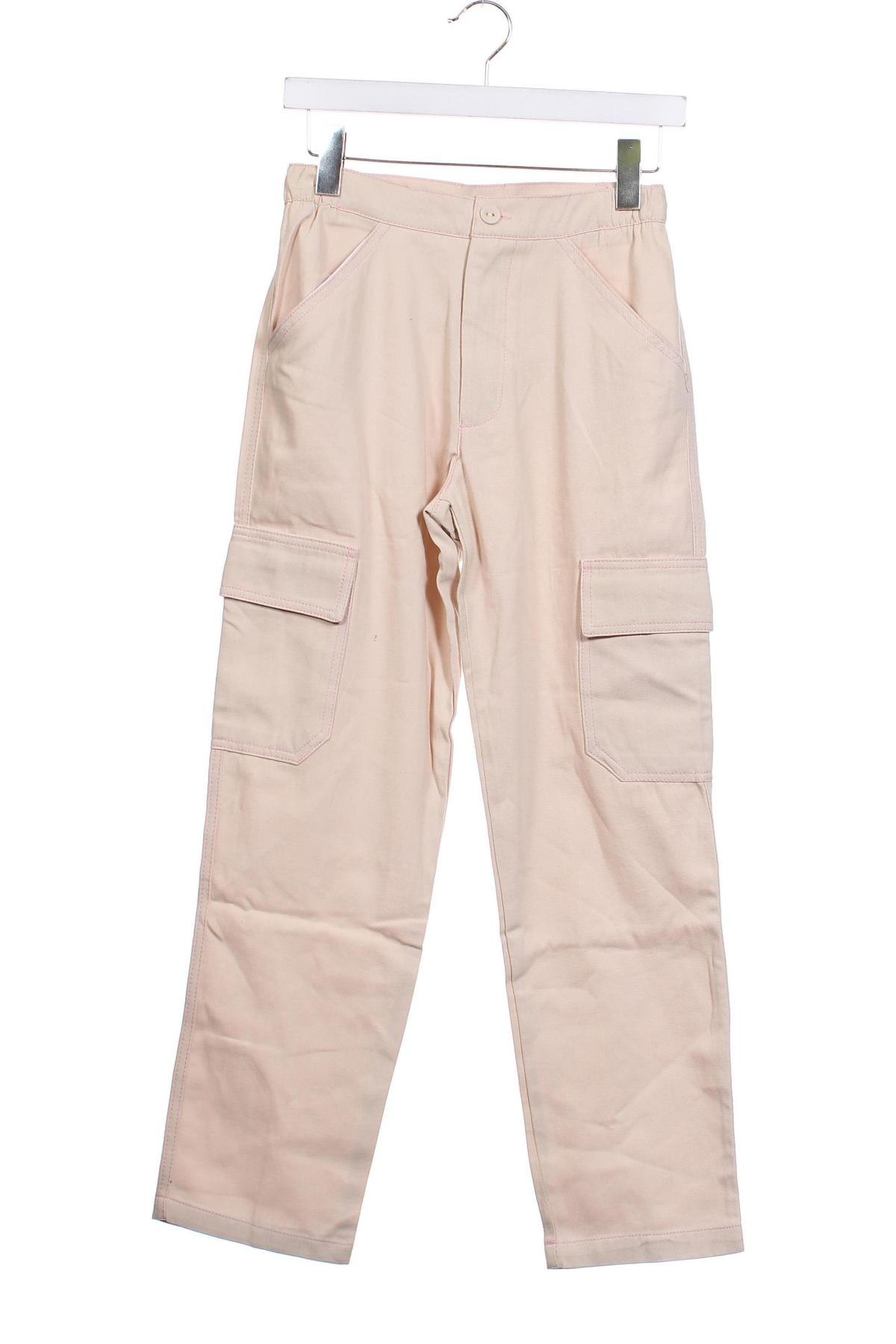 Дамски панталон Vintage Supply, Размер XS, Цвят Бежов, Цена 31,62 лв.