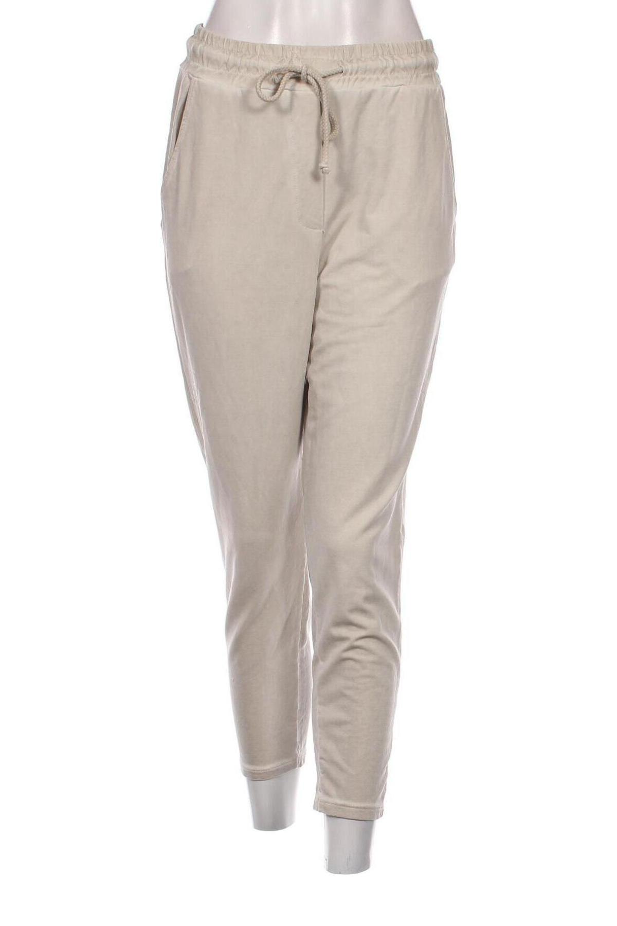 Pantaloni de femei Wiya, Mărime S, Culoare Ecru, Preț 239,39 Lei