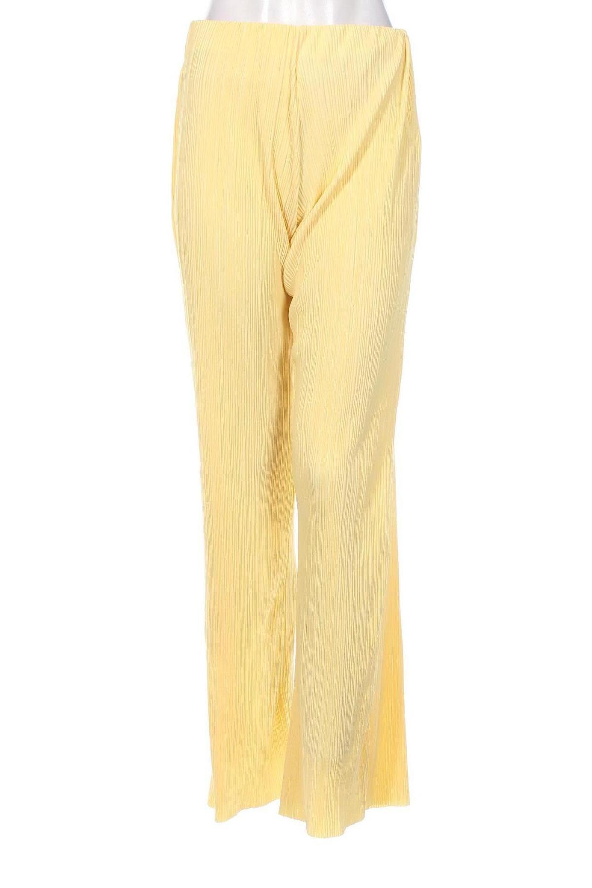 Дамски панталон Zara, Размер M, Цвят Жълт, Цена 29,76 лв.