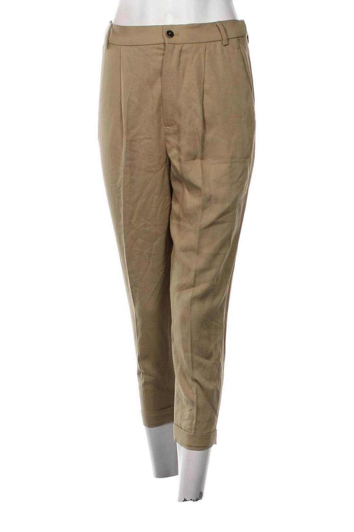 Γυναικείο παντελόνι Zara, Μέγεθος XS, Χρώμα  Μπέζ, Τιμή 16,70 €