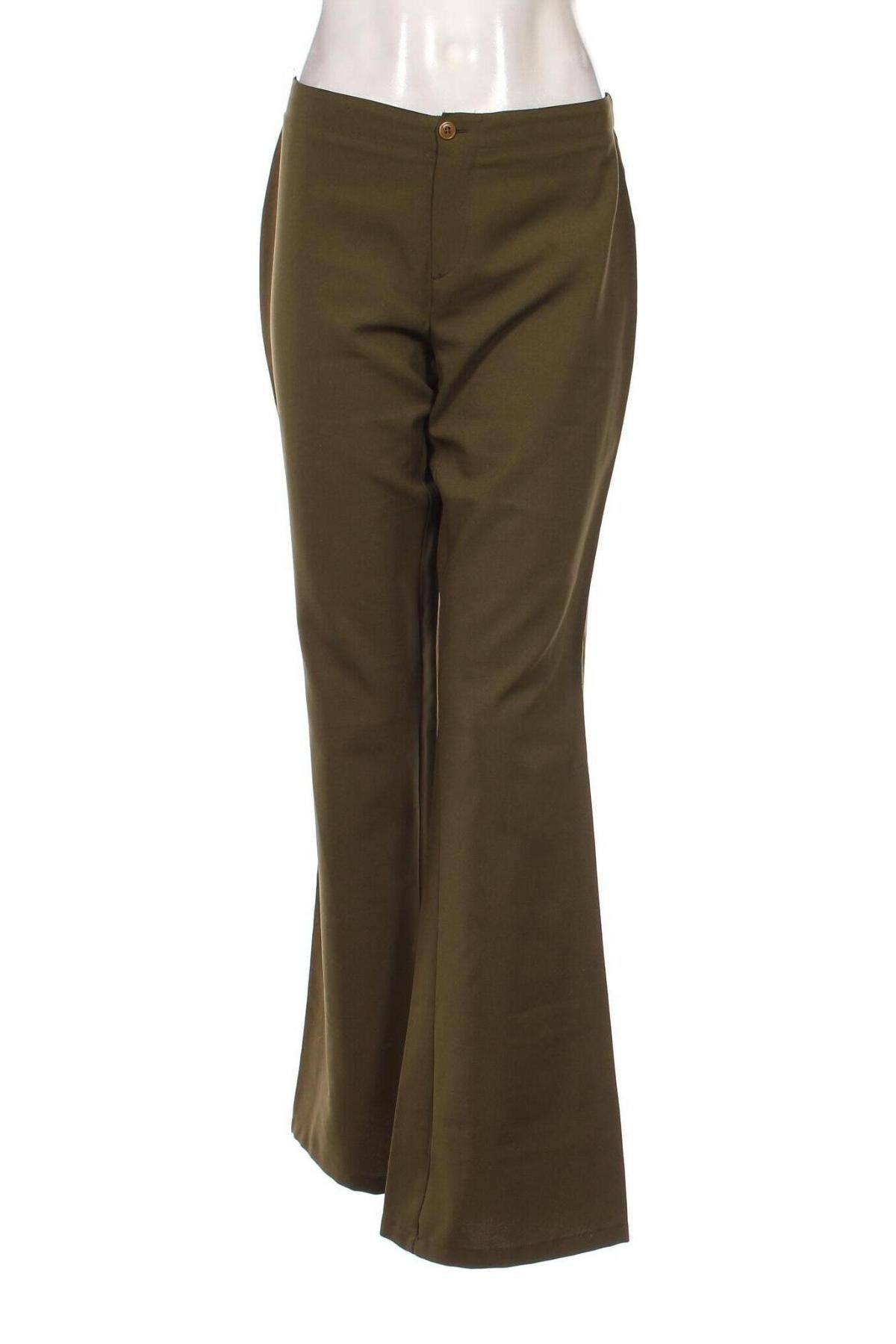 Дамски панталон Zara Trafaluc, Размер M, Цвят Зелен, Цена 12,95 лв.