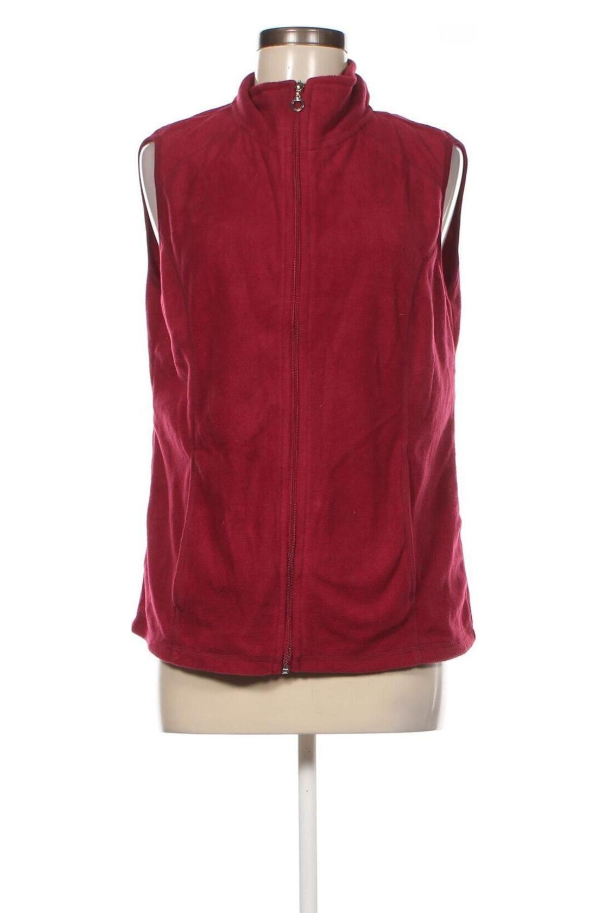 Γυναικείο fleece γιλέκο Laura Torelli, Μέγεθος M, Χρώμα Κόκκινο, Τιμή 11,97 €