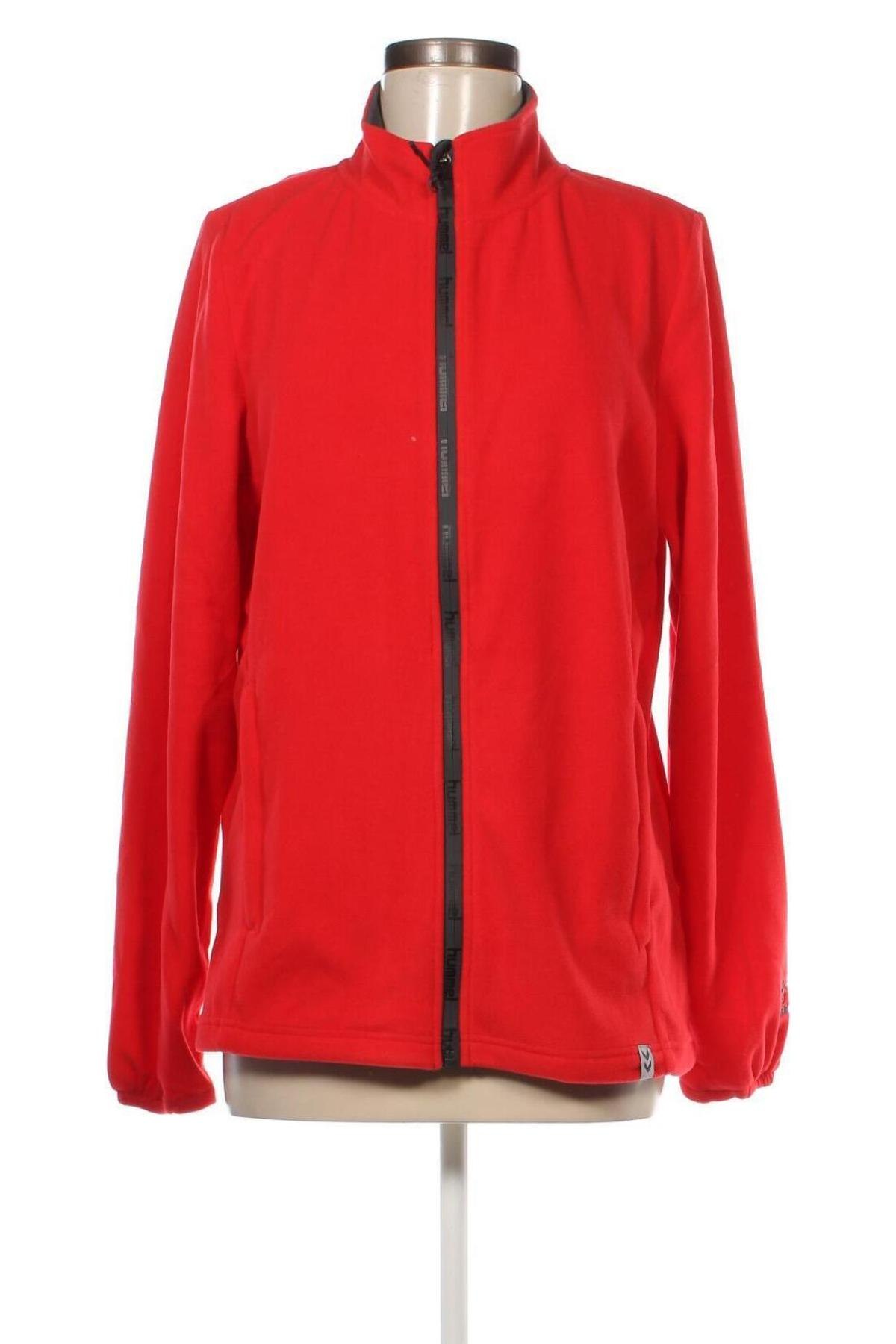 Γυναικείο fleece φούτερ Hummel, Μέγεθος M, Χρώμα Κόκκινο, Τιμή 13,90 €