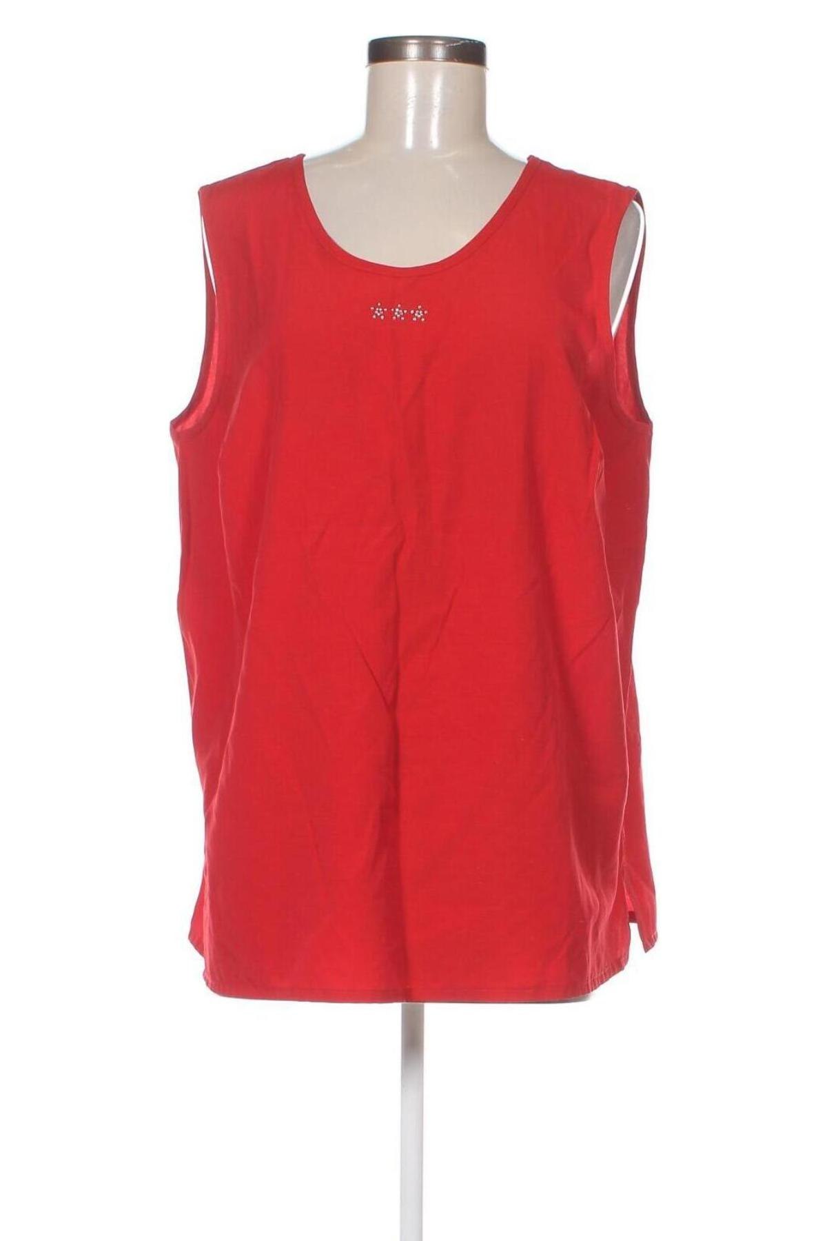 Γυναικείο αμάνικο μπλουζάκι, Μέγεθος XL, Χρώμα Κόκκινο, Τιμή 3,36 €