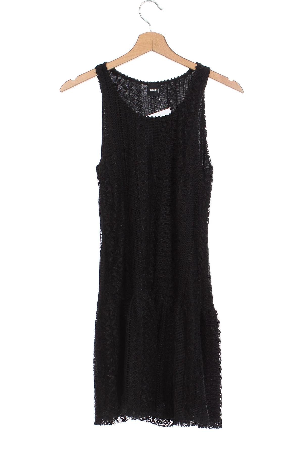 Γυναικείο αμάνικο μπλουζάκι ASOS, Μέγεθος XS, Χρώμα Μαύρο, Τιμή 2,86 €