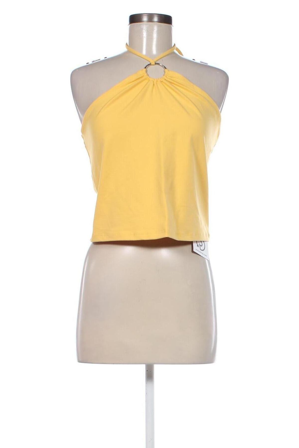 Damska koszulka na ramiączkach Abercrombie & Fitch, Rozmiar XL, Kolor Żółty, Cena 82,63 zł