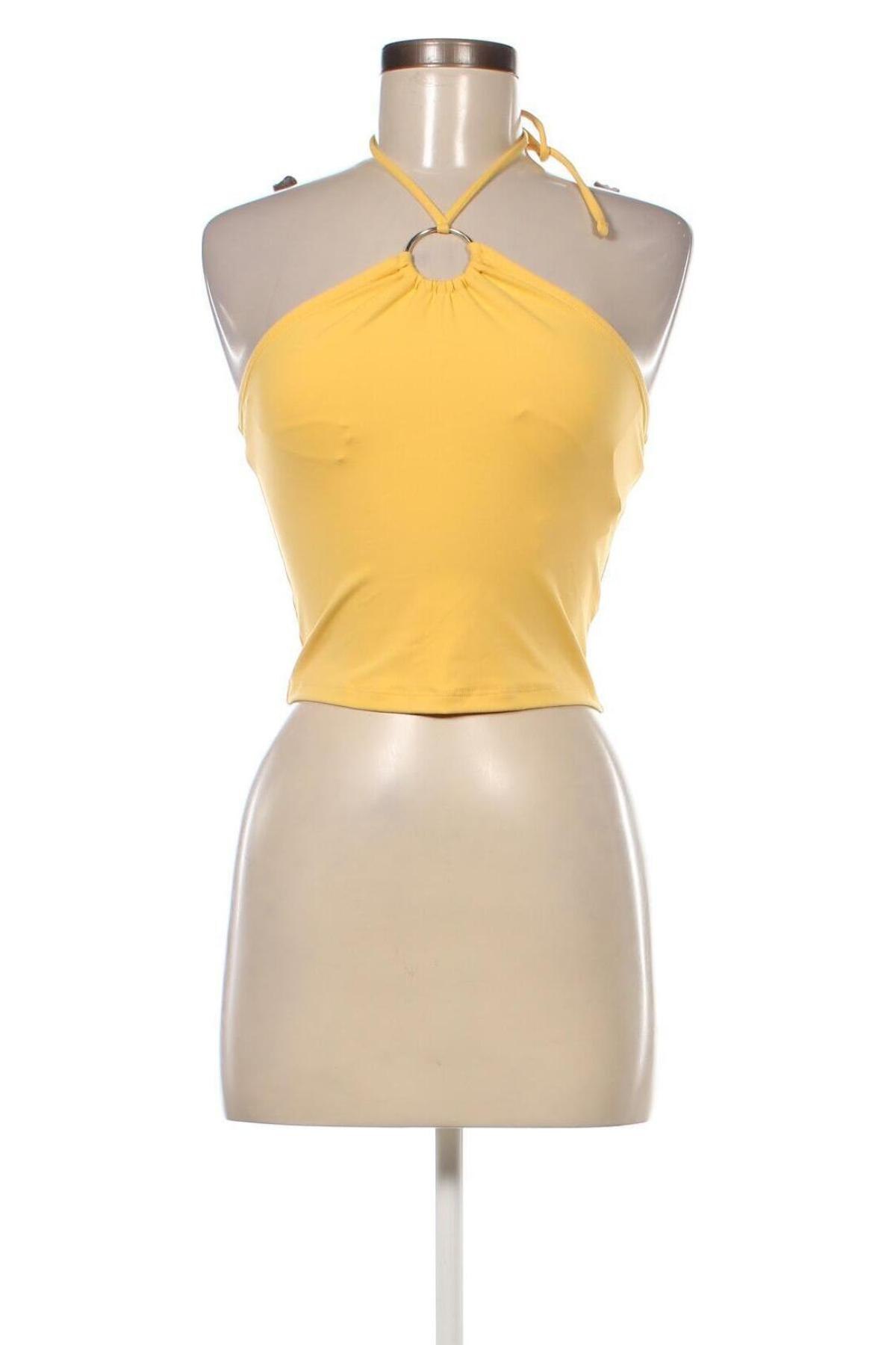 Γυναικείο αμάνικο μπλουζάκι Abercrombie & Fitch, Μέγεθος S, Χρώμα Κίτρινο, Τιμή 14,38 €
