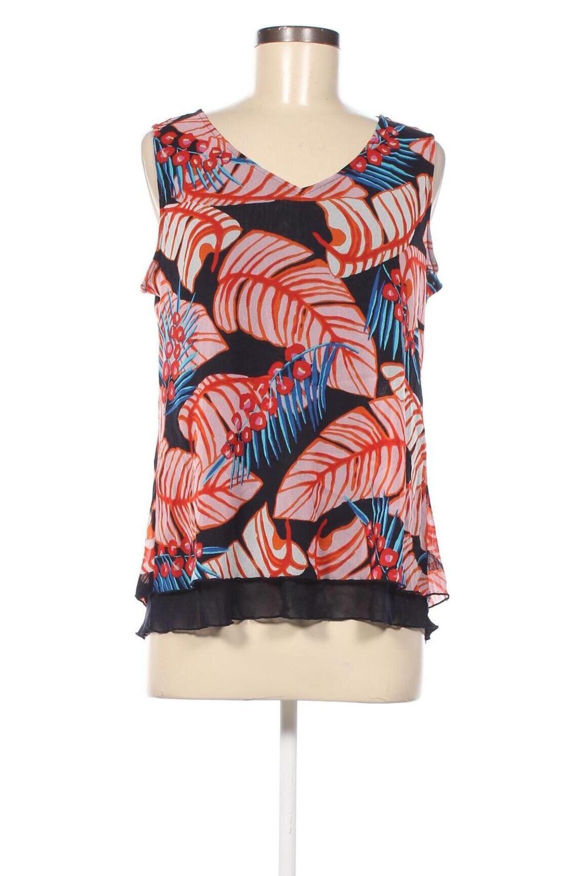 Γυναικείο αμάνικο μπλουζάκι Comma,, Μέγεθος L, Χρώμα Πολύχρωμο, Τιμή 13,81 €