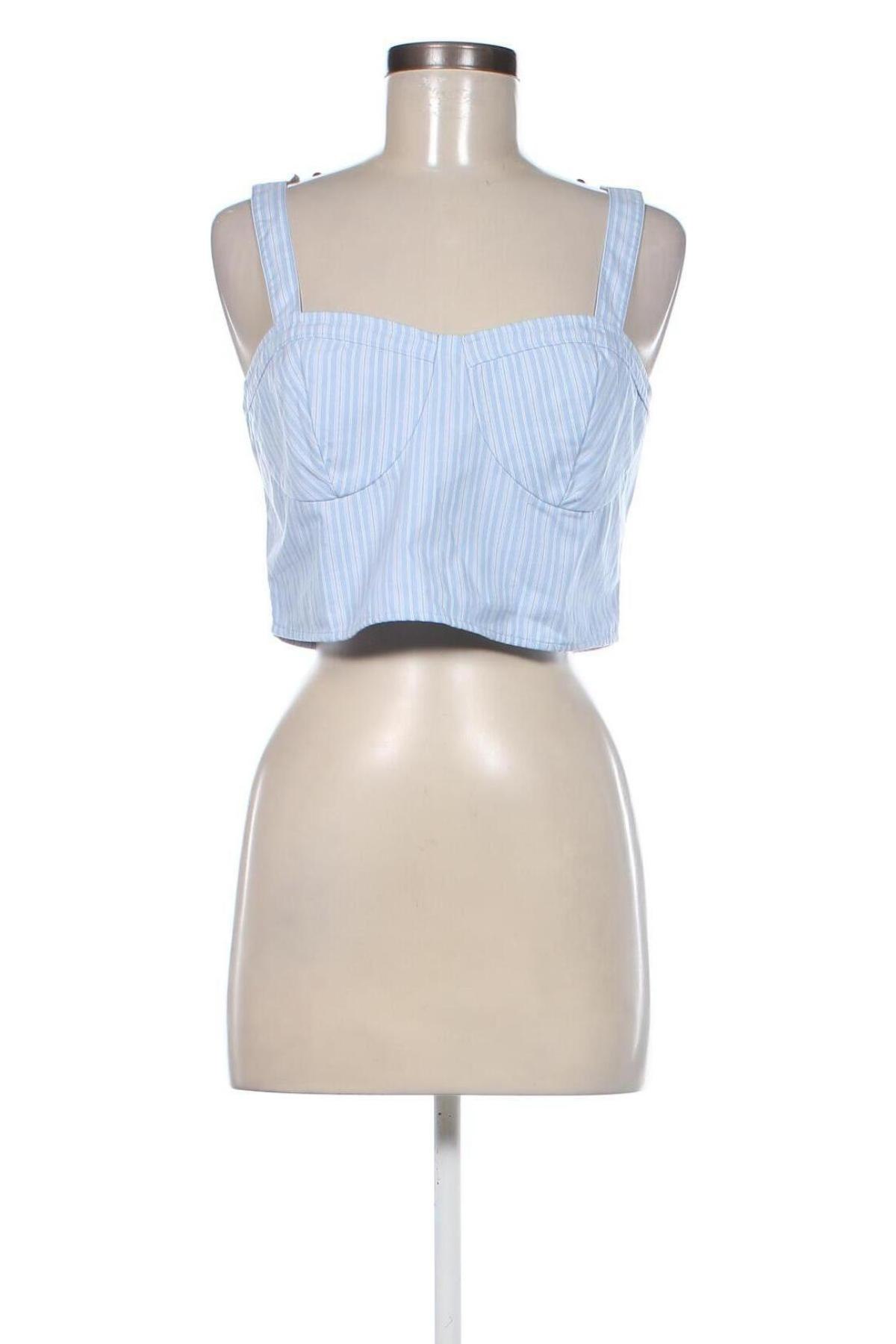 Γυναικείο αμάνικο μπλουζάκι Hollister, Μέγεθος L, Χρώμα Μπλέ, Τιμή 3,04 €