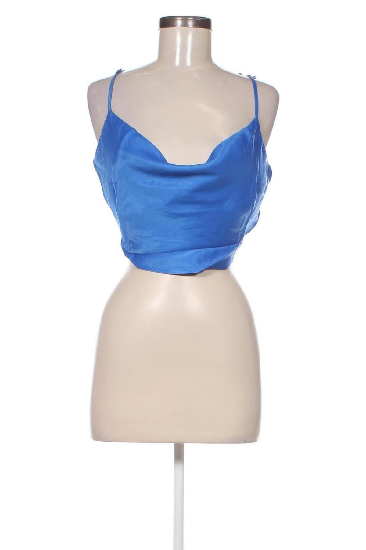Γυναικείο αμάνικο μπλουζάκι Jennyfer, Μέγεθος L, Χρώμα Μπλέ, Τιμή 1,95 €