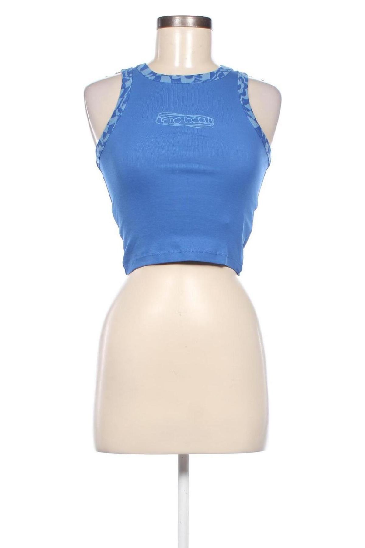Γυναικείο αμάνικο μπλουζάκι Jennyfer, Μέγεθος XS, Χρώμα Μπλέ, Τιμή 1,84 €