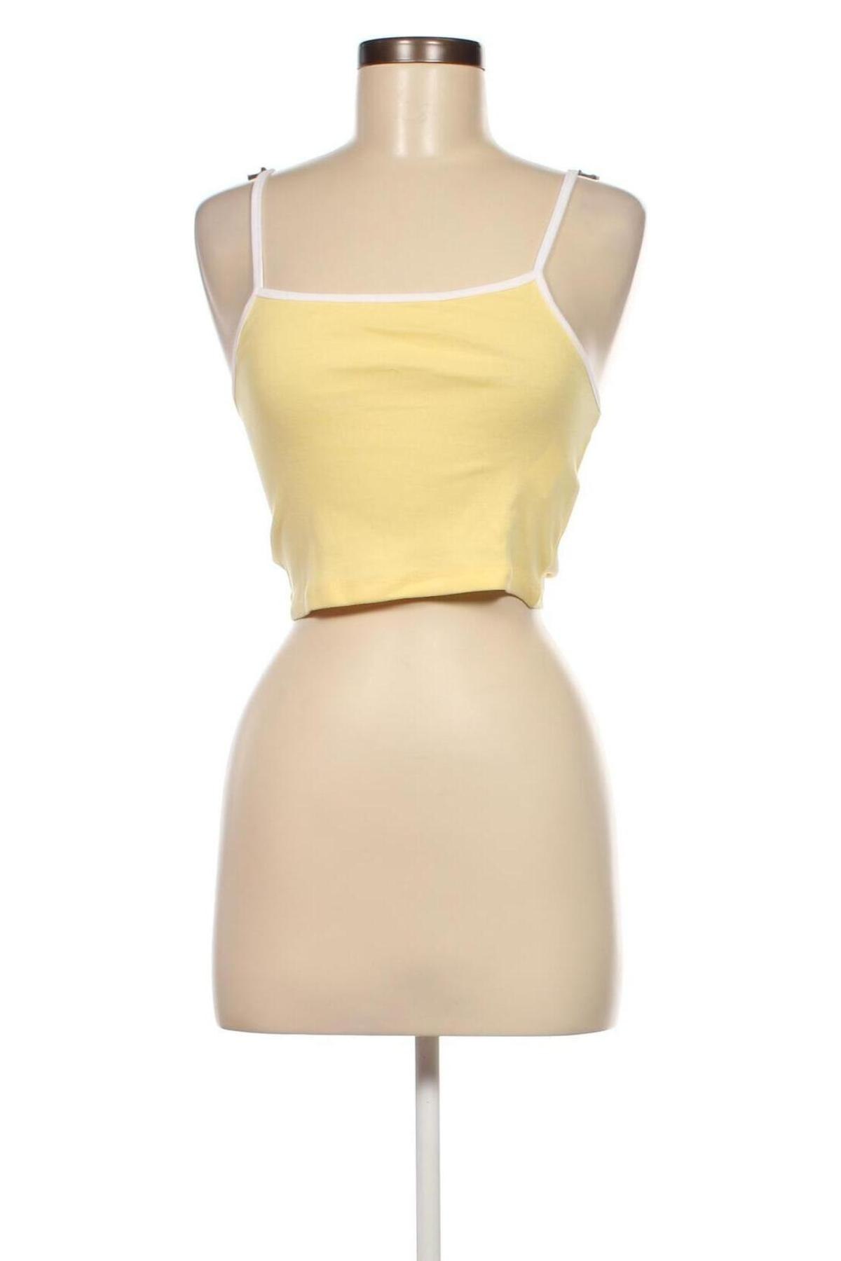 Γυναικείο αμάνικο μπλουζάκι Jennyfer, Μέγεθος L, Χρώμα Κίτρινο, Τιμή 3,57 €