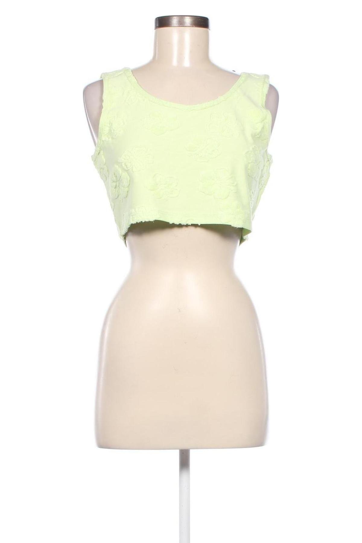 Γυναικείο αμάνικο μπλουζάκι Jennyfer, Μέγεθος L, Χρώμα Πράσινο, Τιμή 1,84 €